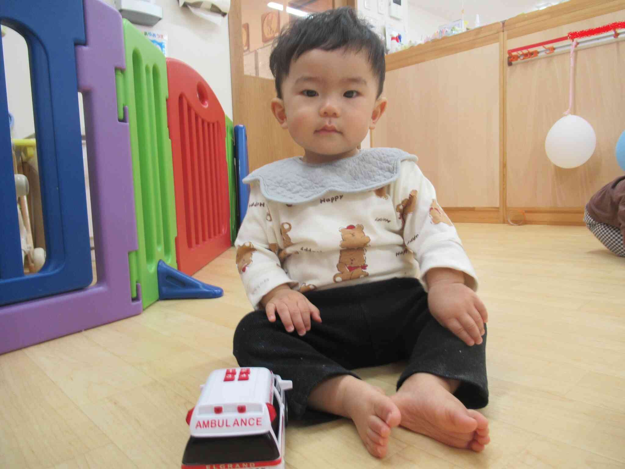 いつも機嫌よく遊んでいます。