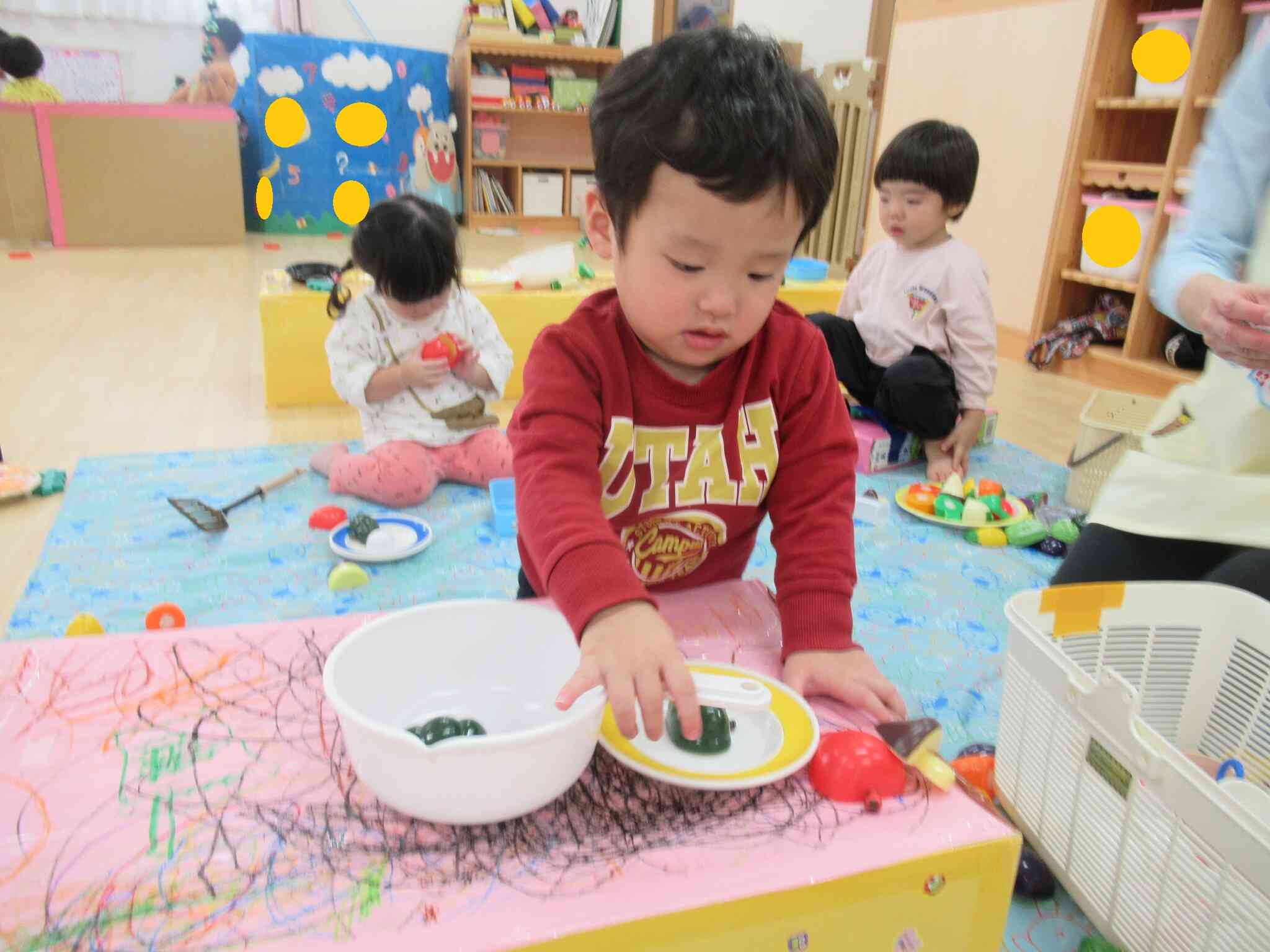 お皿にのせて～