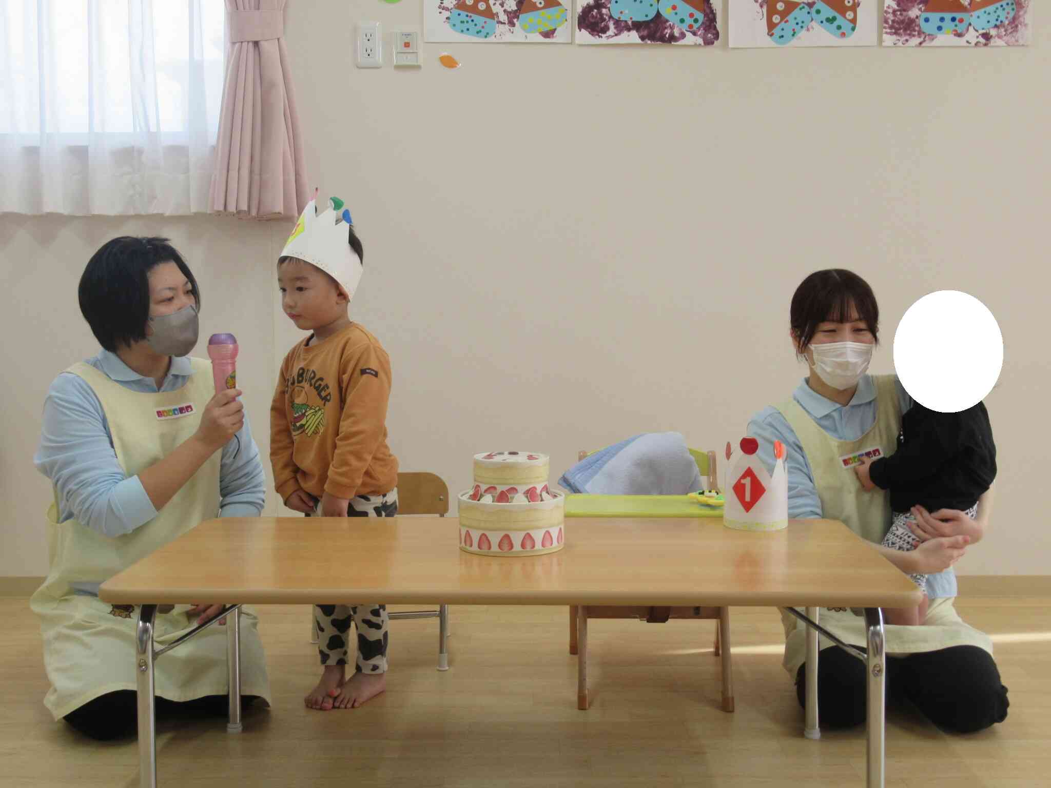 １１月生まれのお友達の誕生会をしました