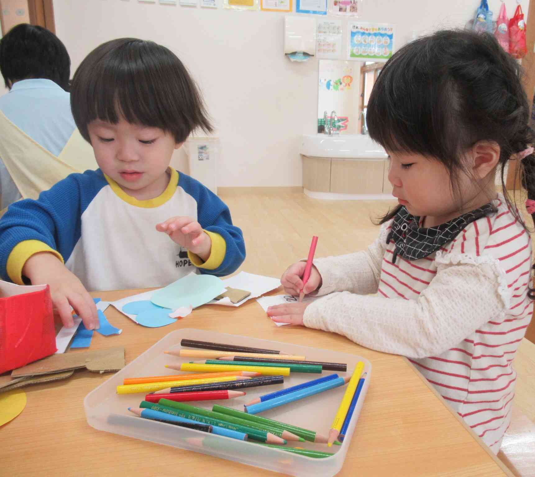 コーナー遊びの様子～あひる組（1歳児）