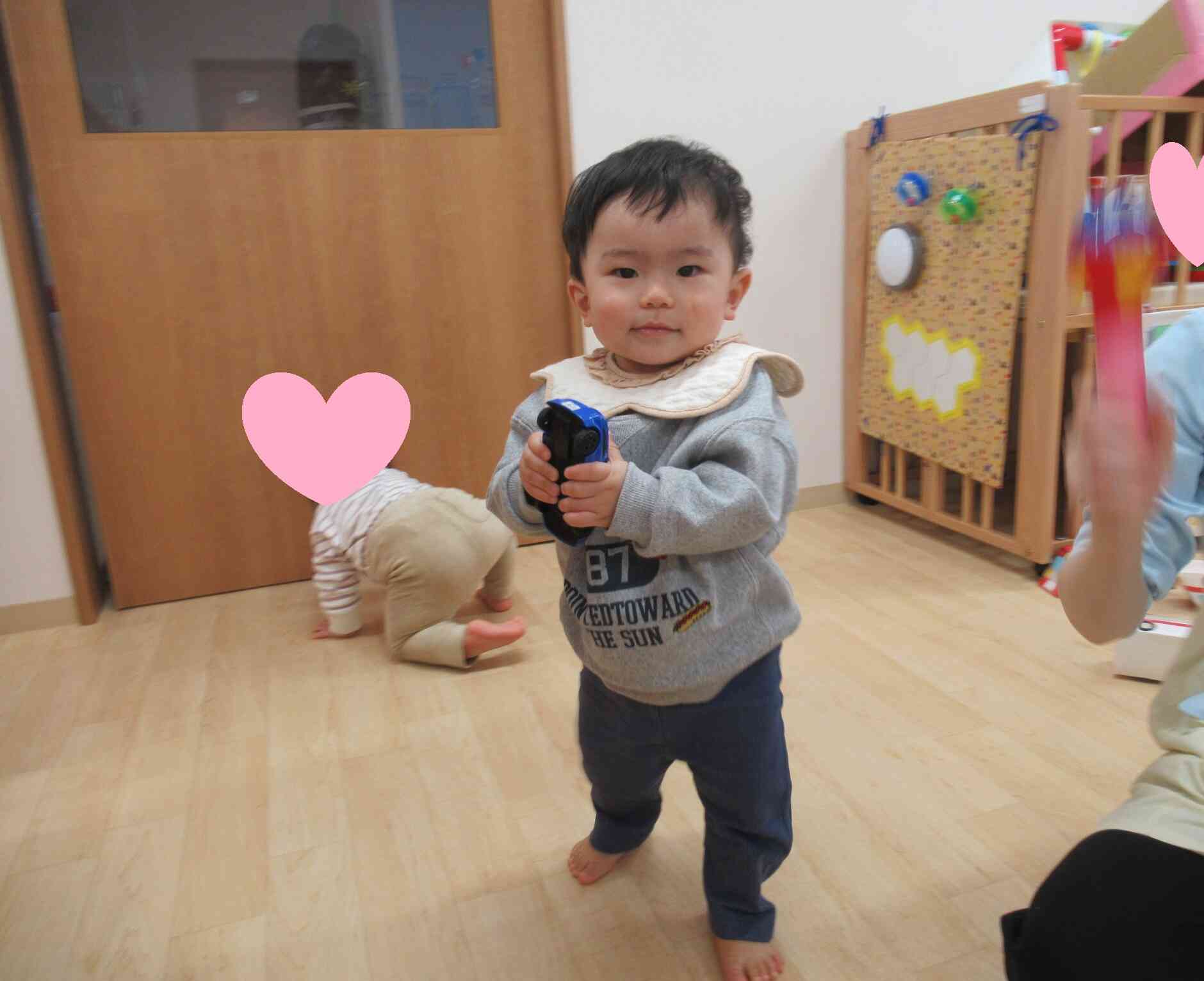 カメラ目線で、キリッ!