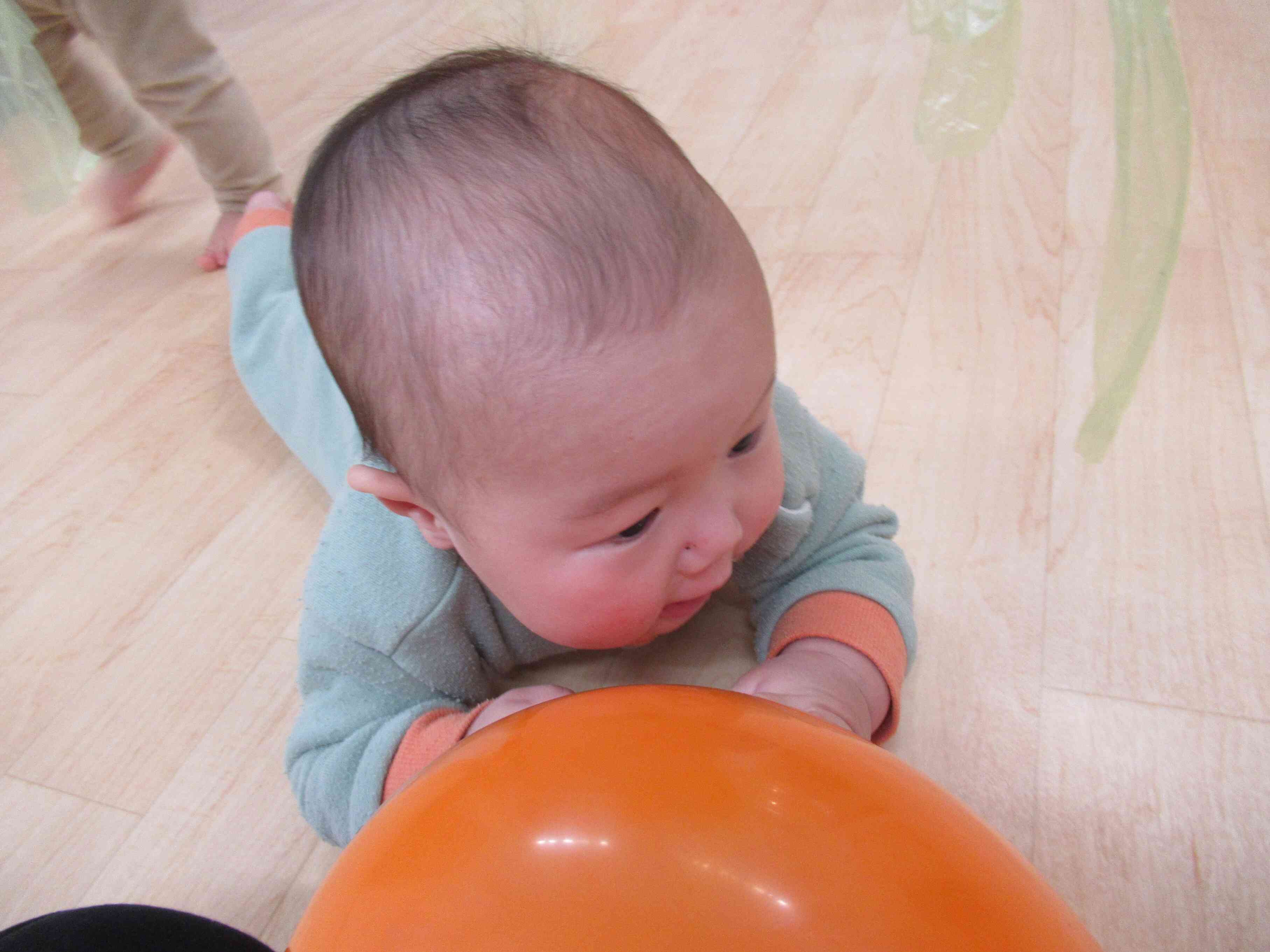 風船で遊んだよ！