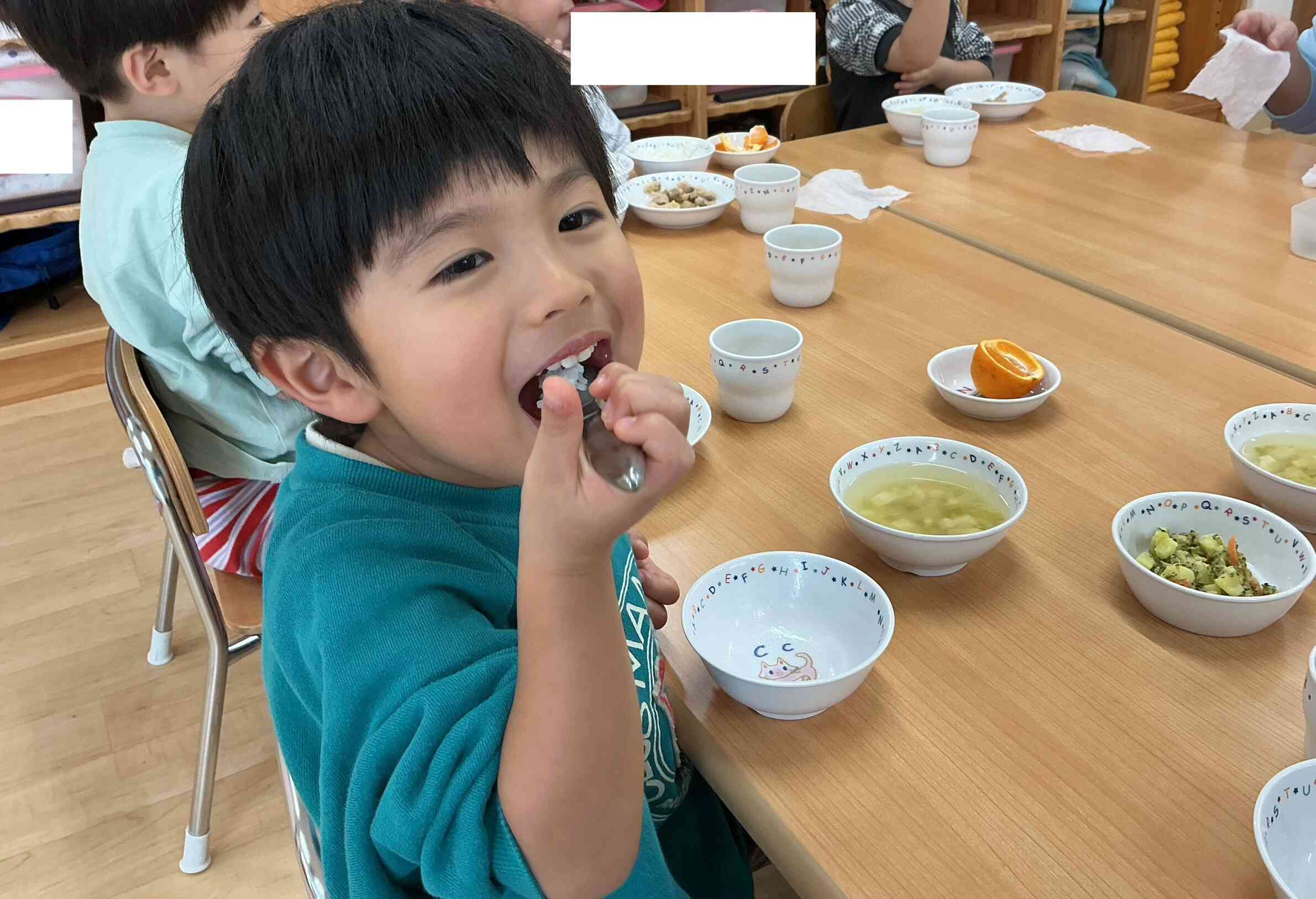 「大豆も野菜も、ぜーんぶ食べる!」と教えてくれました!