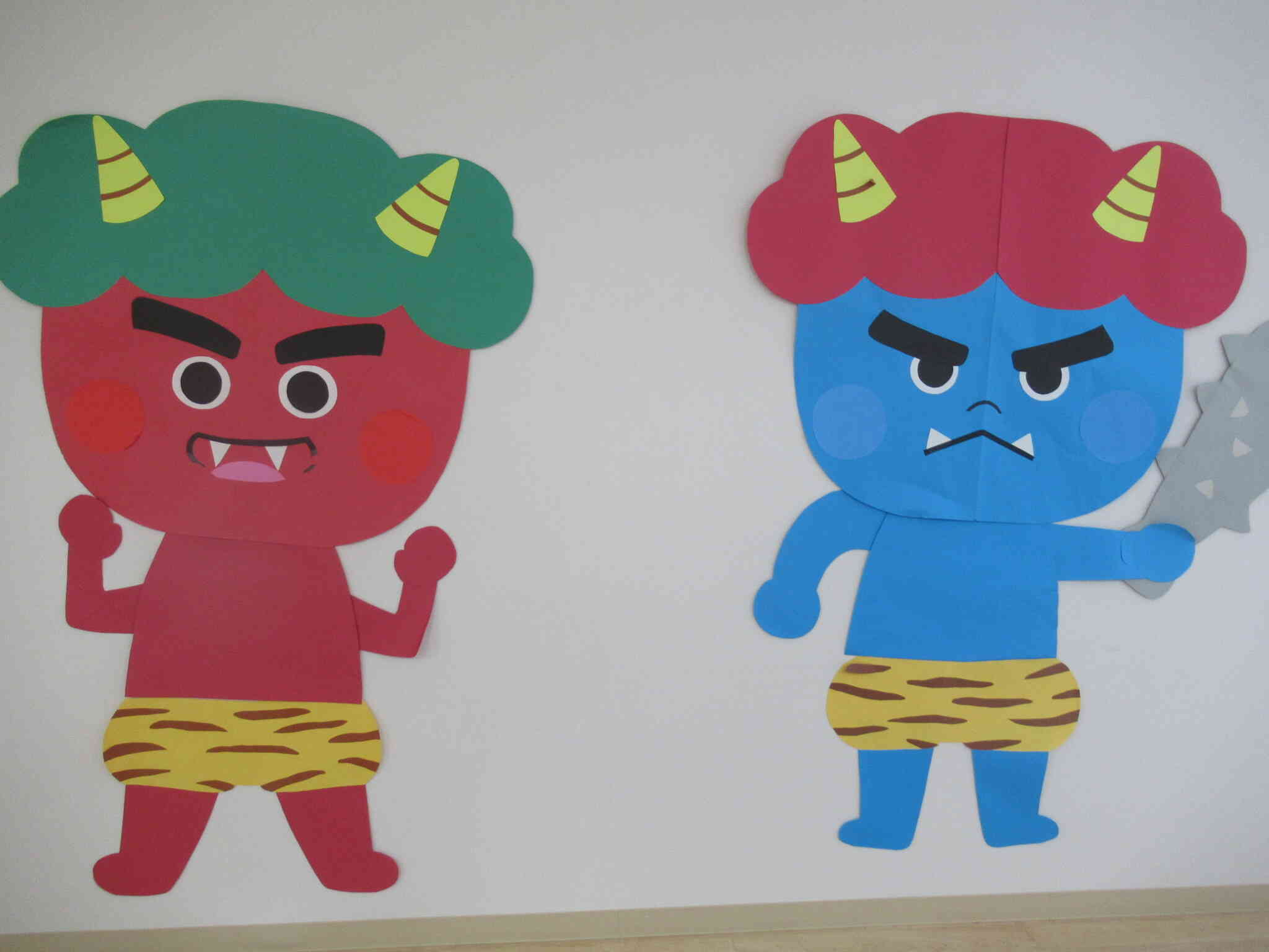 節分　　豆まきをしたよ！