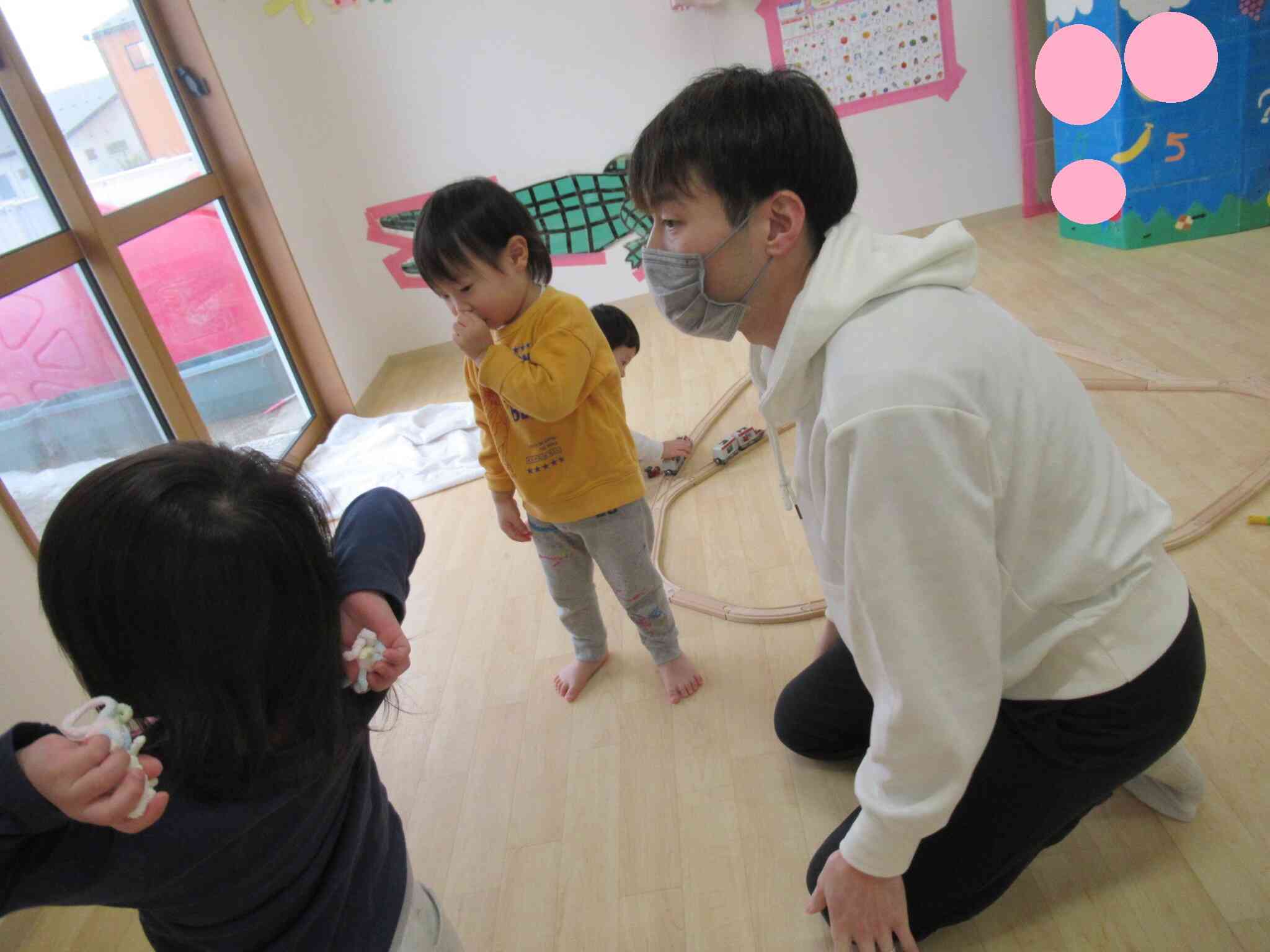 節分ごっこを一緒に楽しみました。