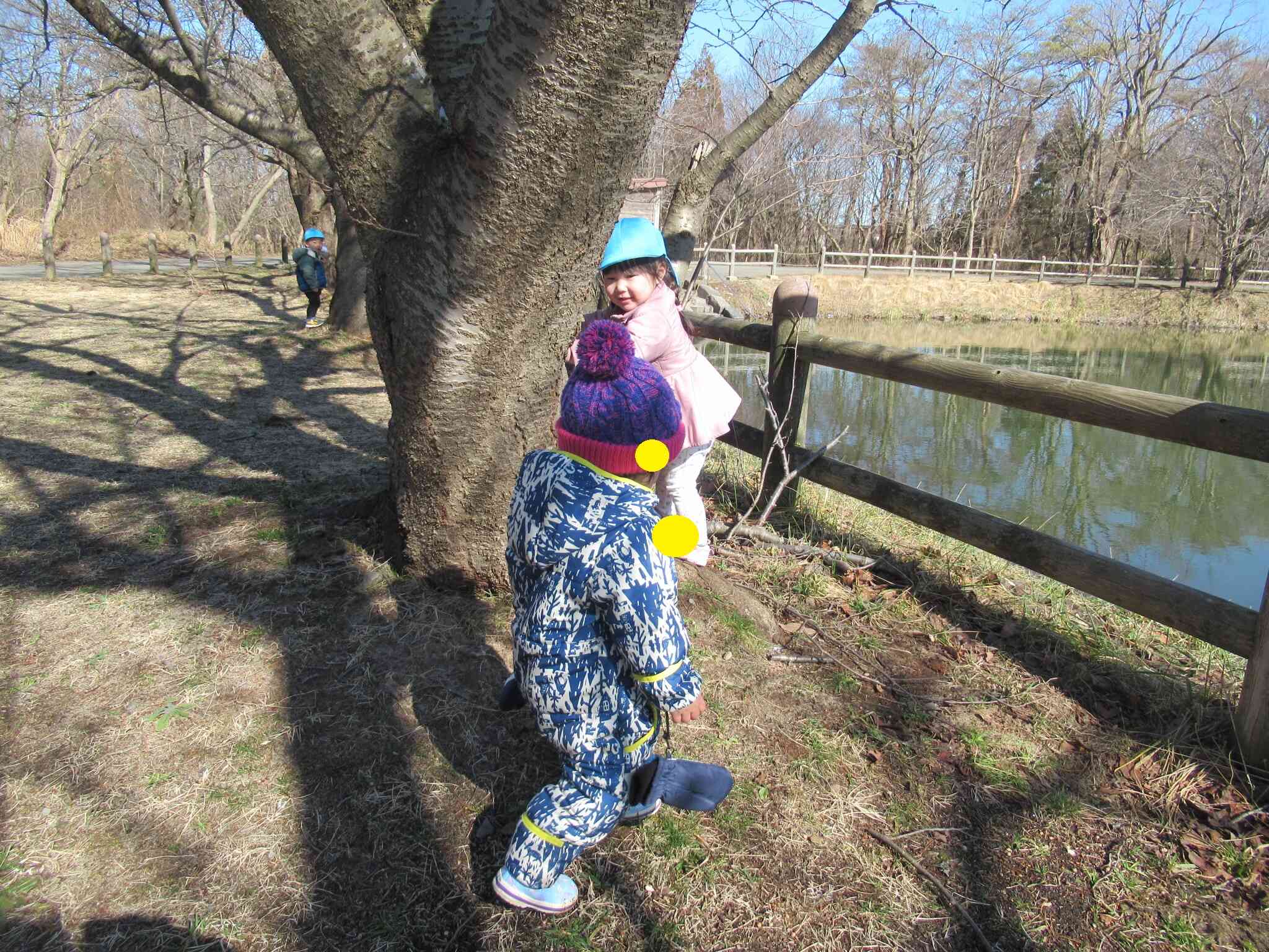 かくれんぼをしました。