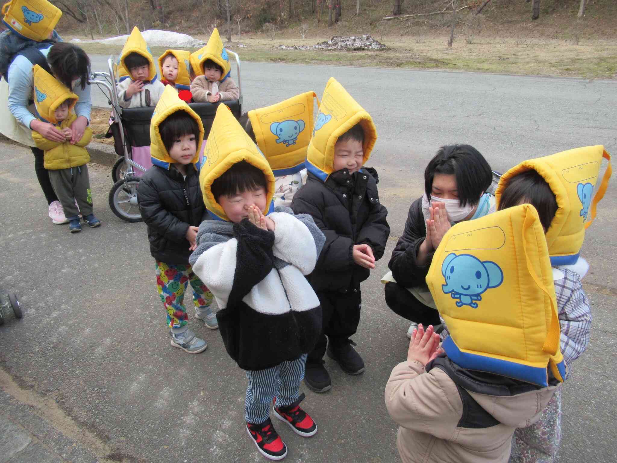 みんなで黙とうをしました