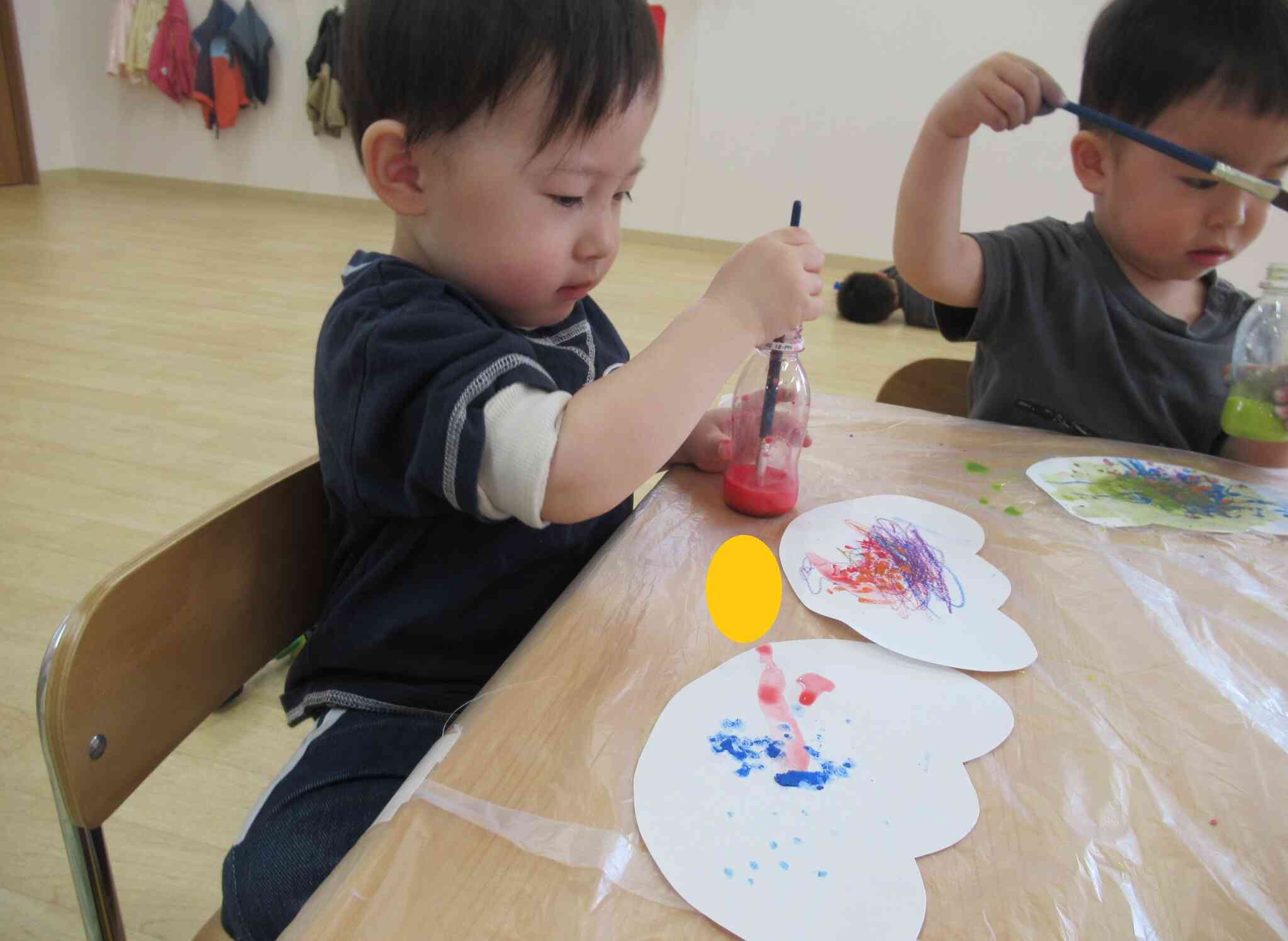 真剣なまなざしです