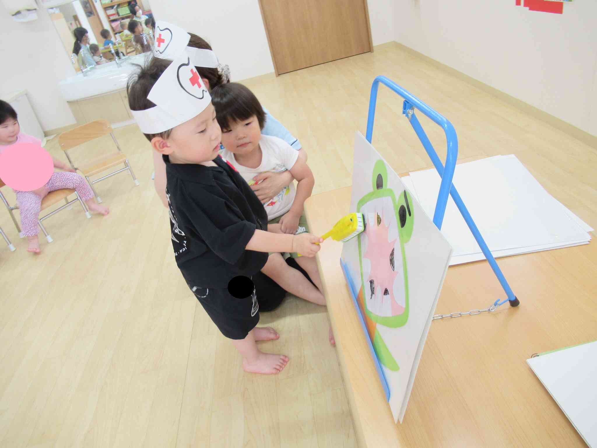ぼくも、きれいにしてあげるね
