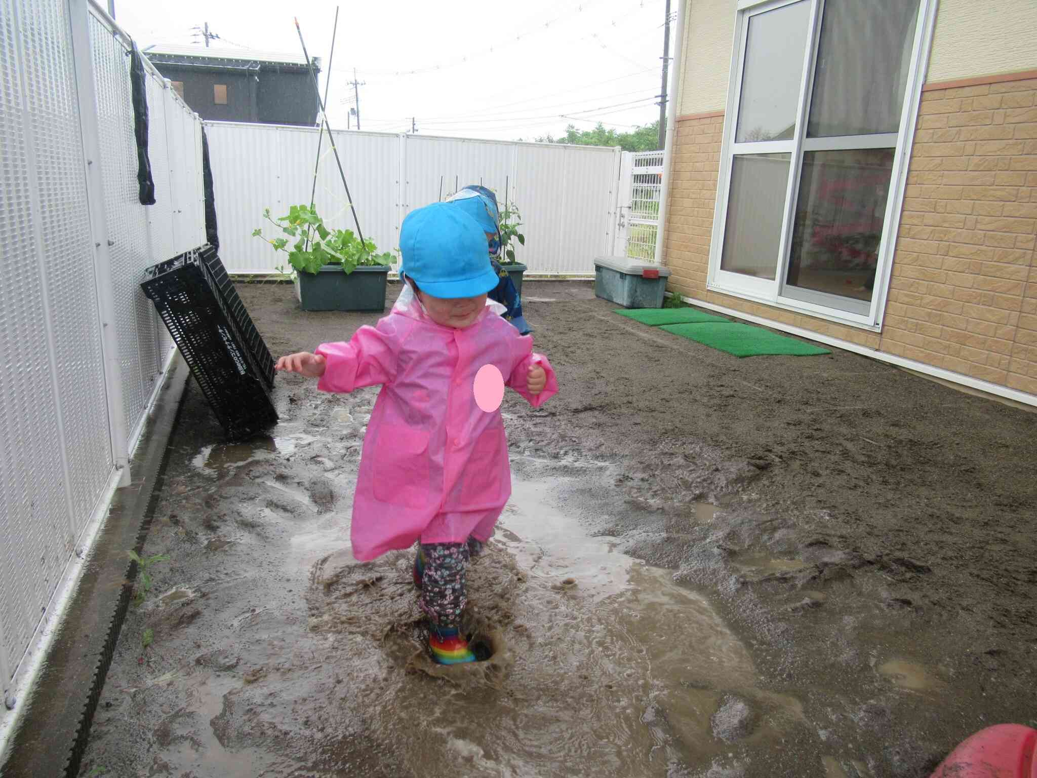 水しぶき、バッシャーン！