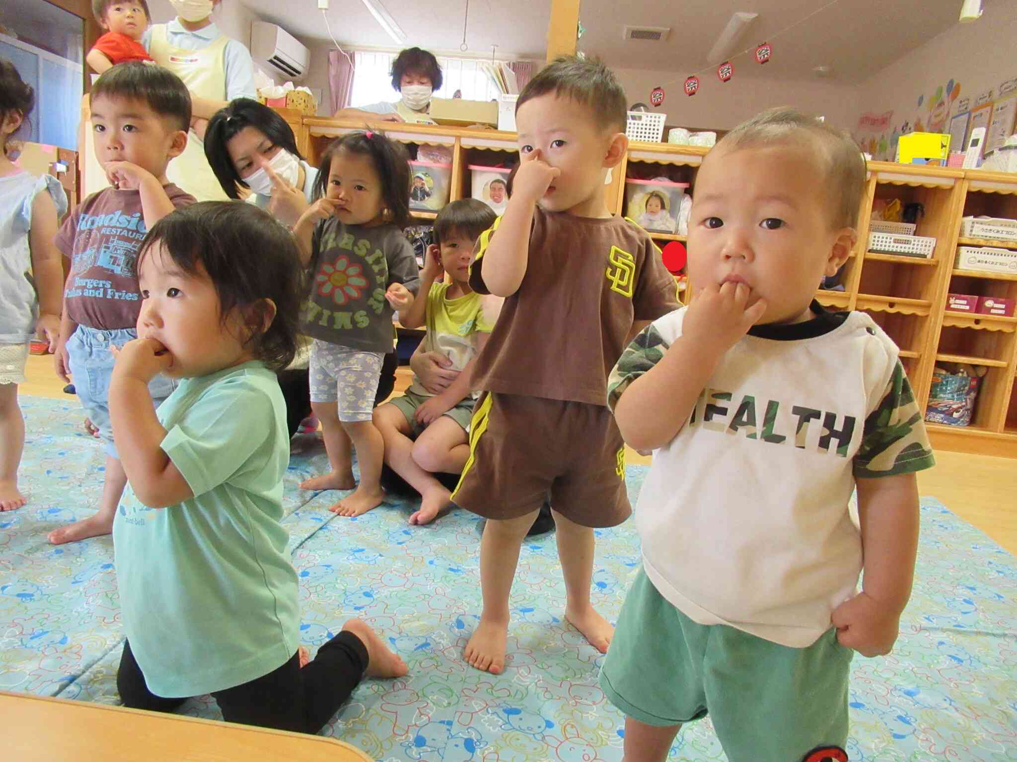 どのクラスのお友達も夢中になっています