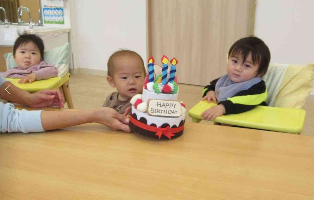 誕生日ケーキの登場～★