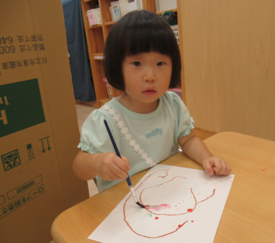 絵の具も楽しい～！