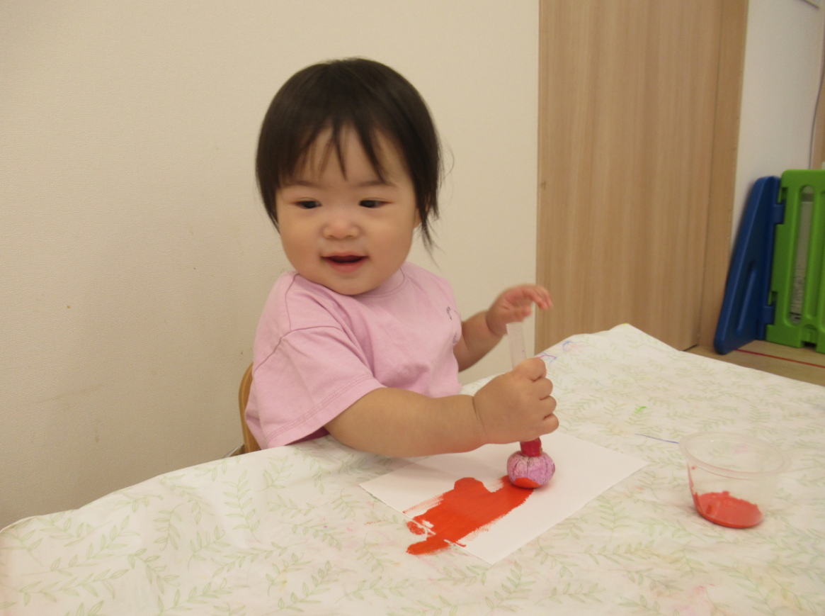 上手にタンポでできたね！