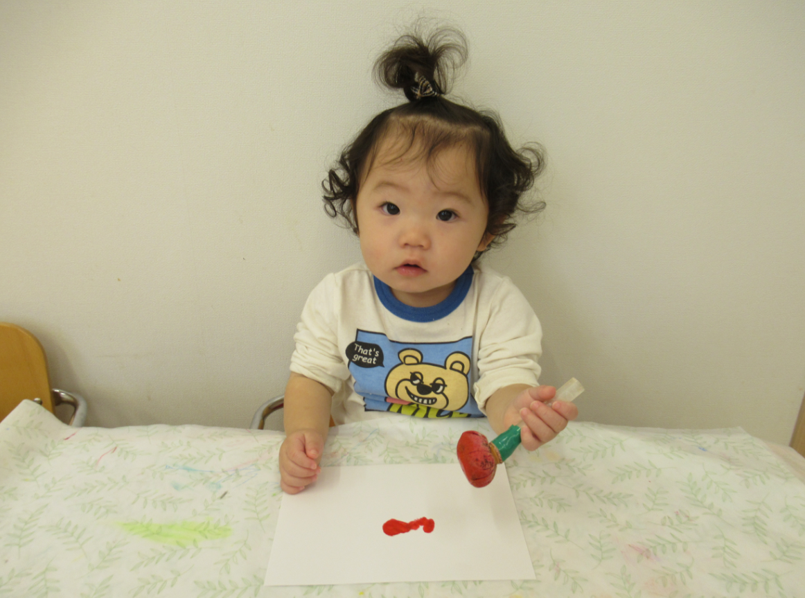 ポンポンスタンプ出来るかな？