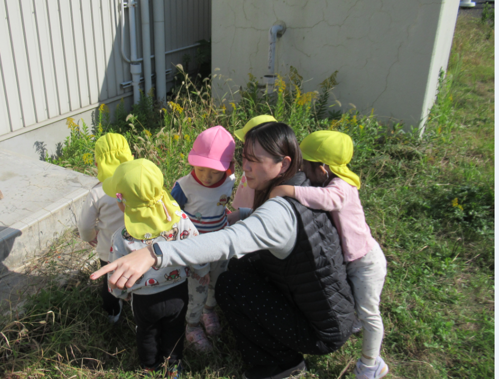 お母さん先生と広場で！