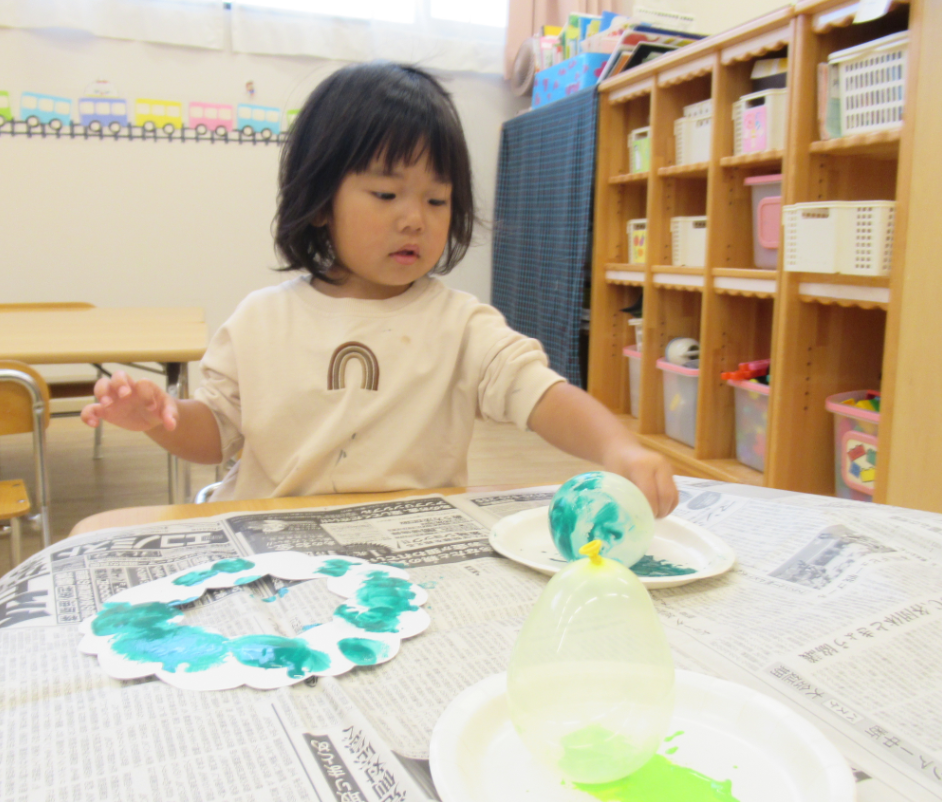 クリスマスリース製作～あひる組