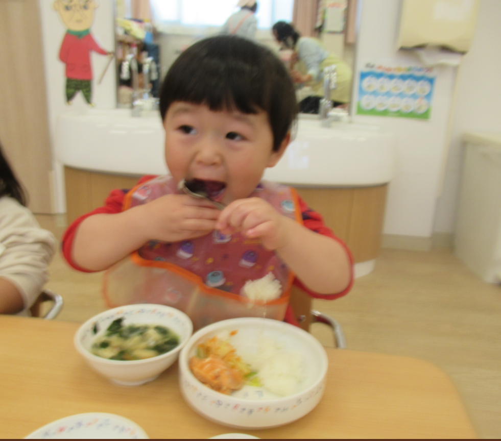 ゆきだるまのおにぎりおいしいよ♪