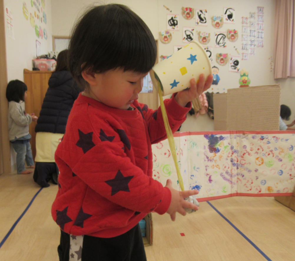 紙コップけん玉に挑戦！！