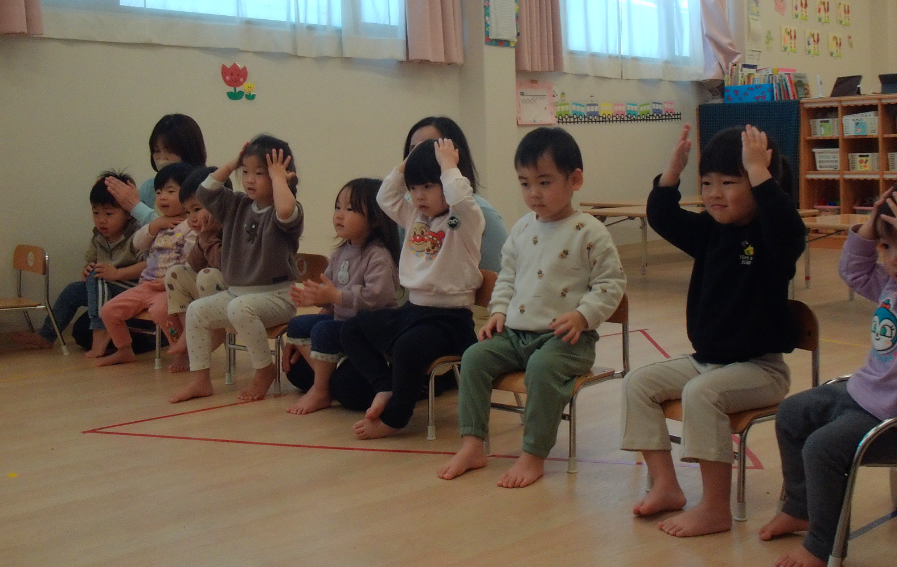 うさぎ組さんは最後の英語で遊ぼうでしたね！