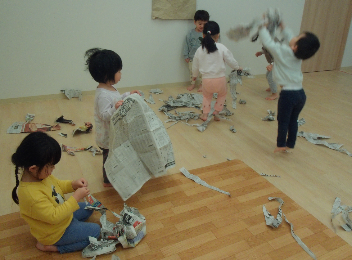 もっともっと細かくちぎろう！