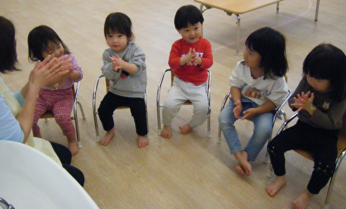 みんなでゴシゴシの練習♪