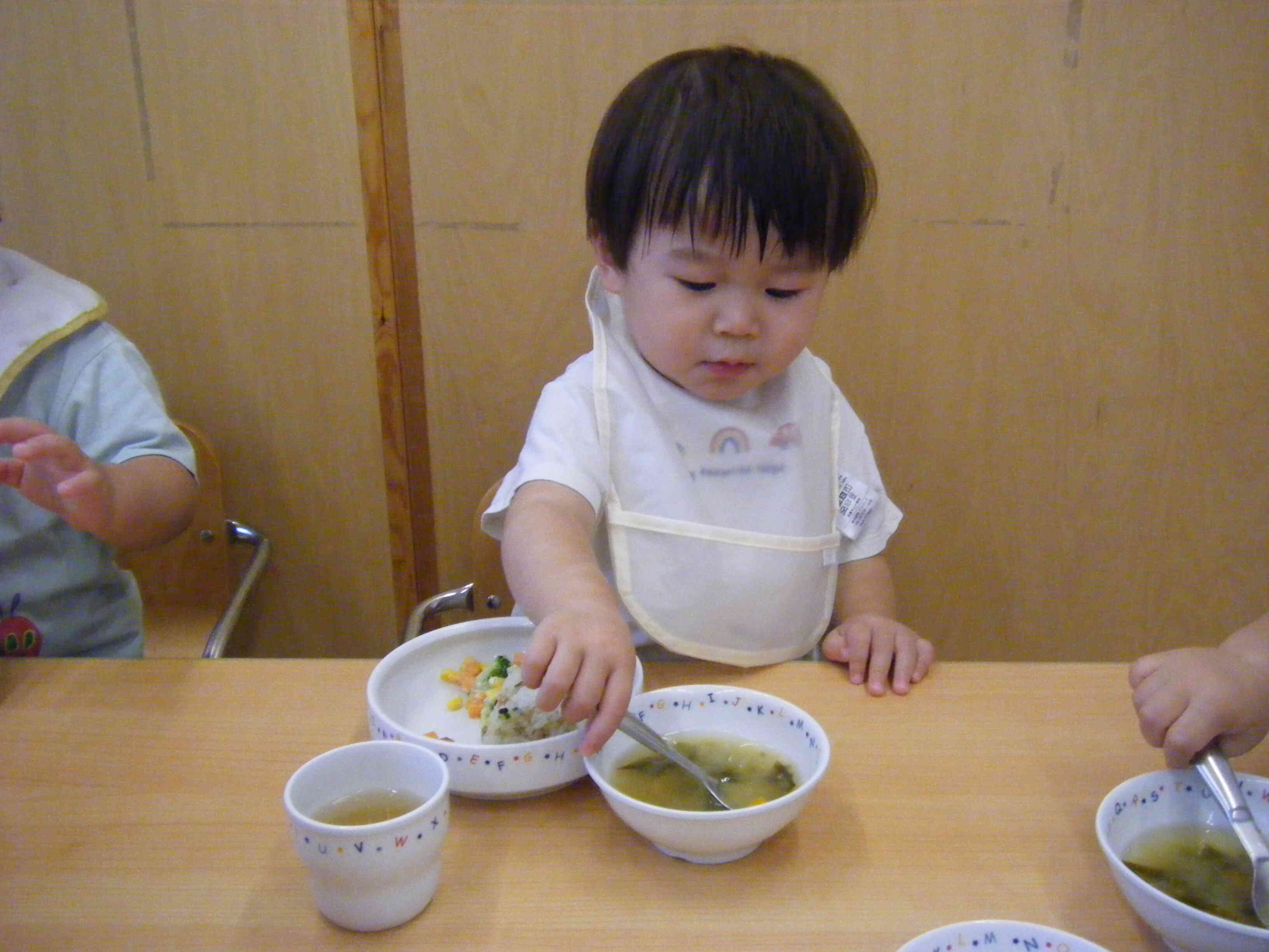 給食美味しい～♪