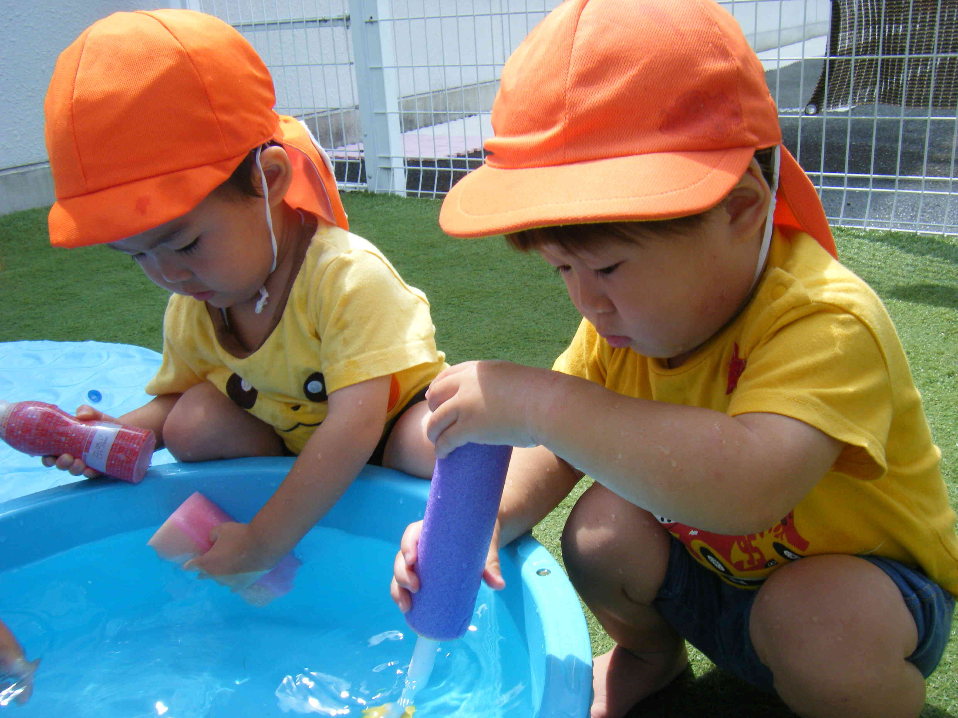 「冷たくて気持ちいいね～」