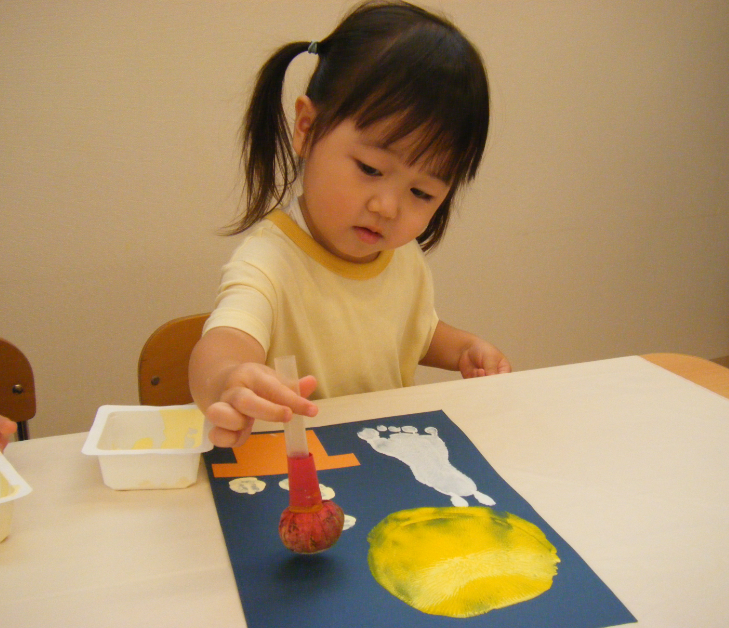 お団子をポン！