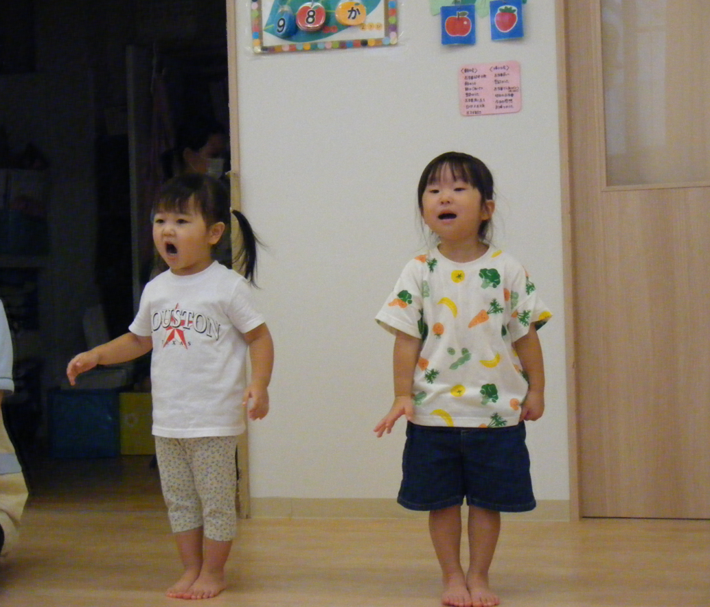 みんなの前でお当番！！