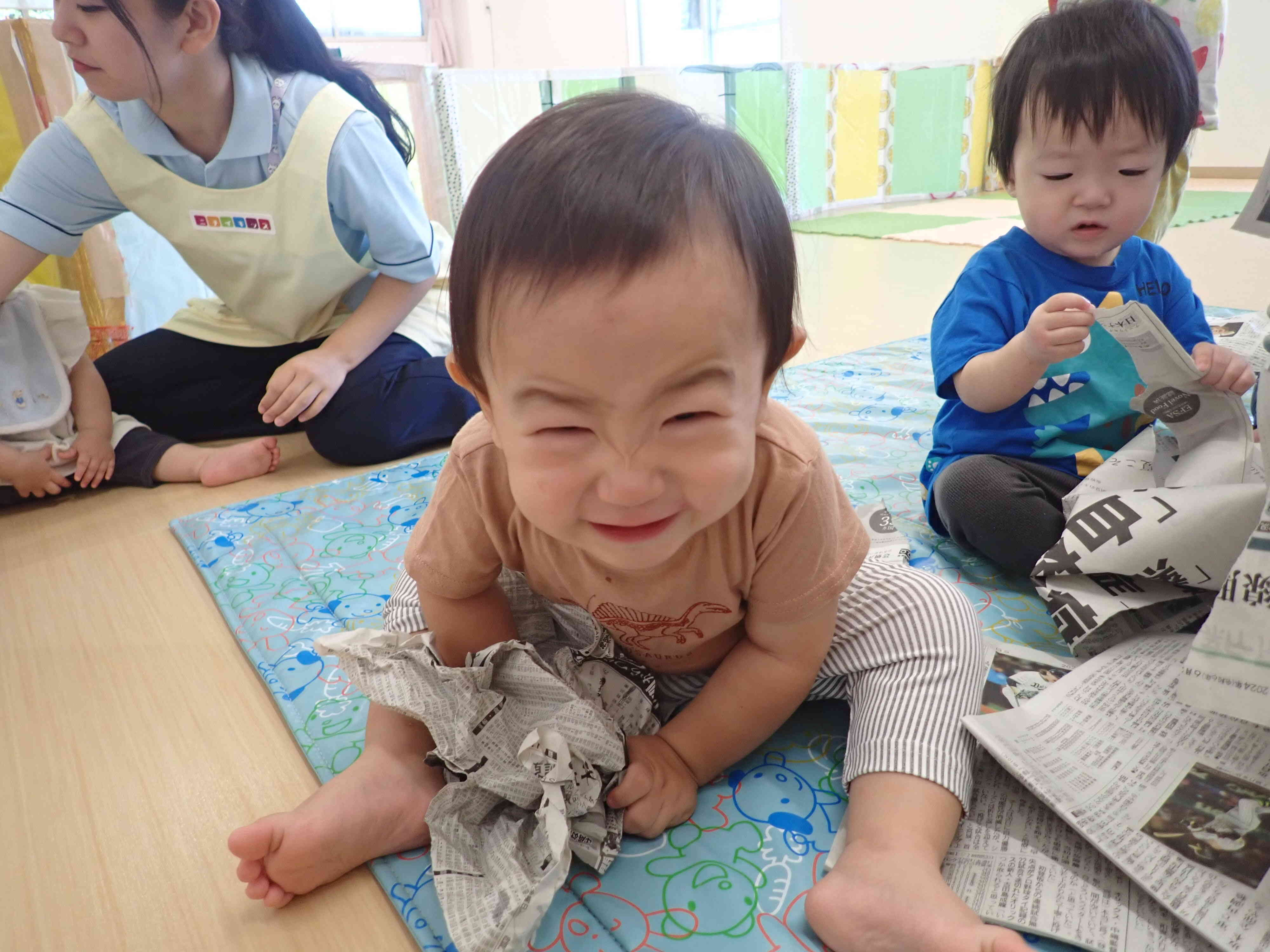 力を込めて～、、！