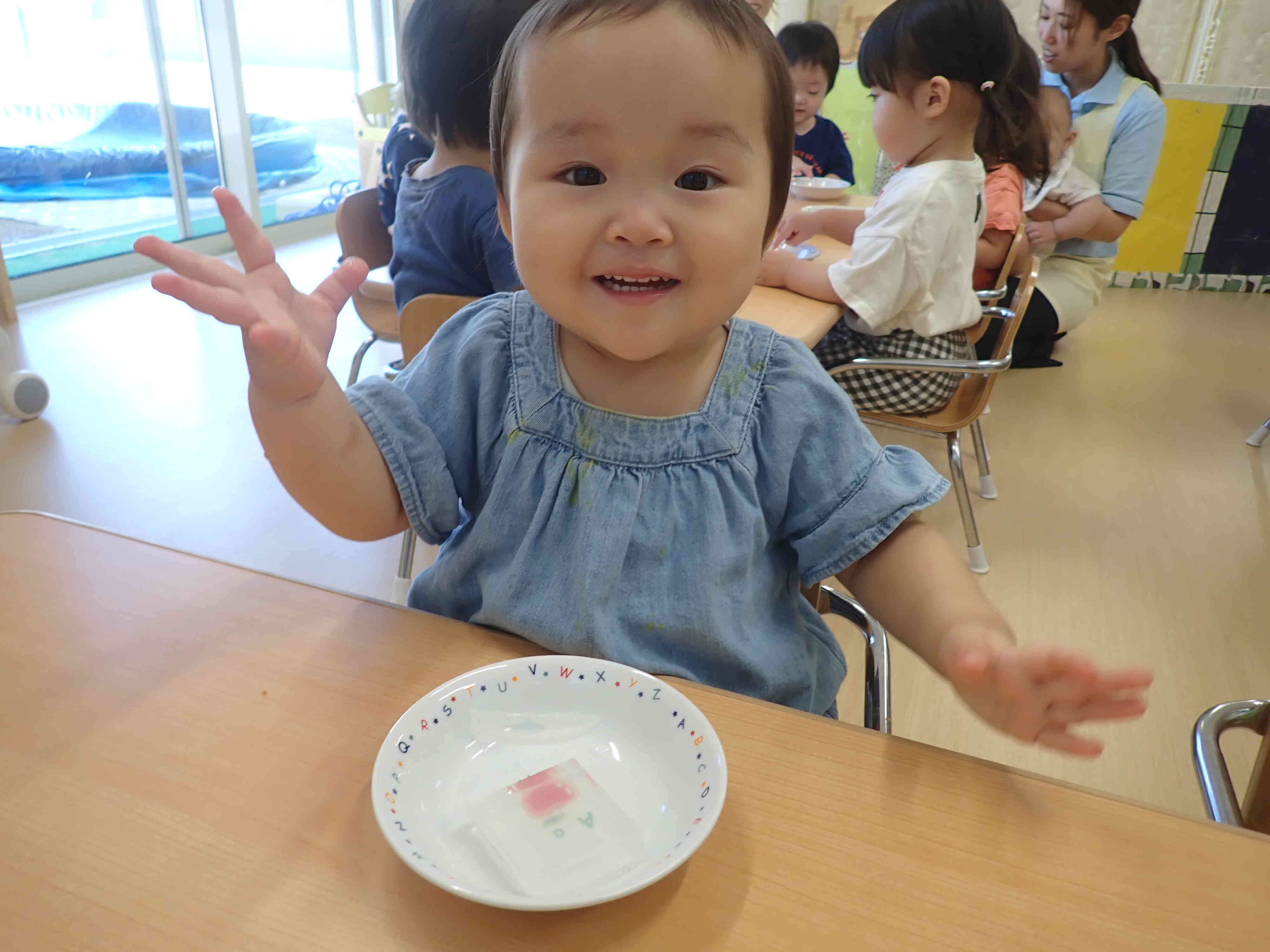 あひるぐみ　感触遊びをしたよ！