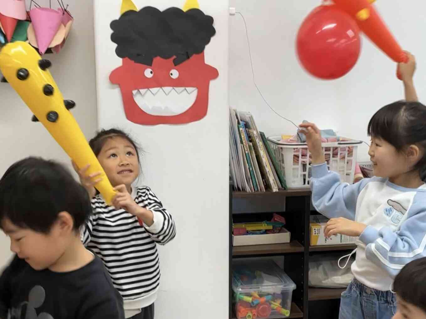 かな棒で鬼退治だ