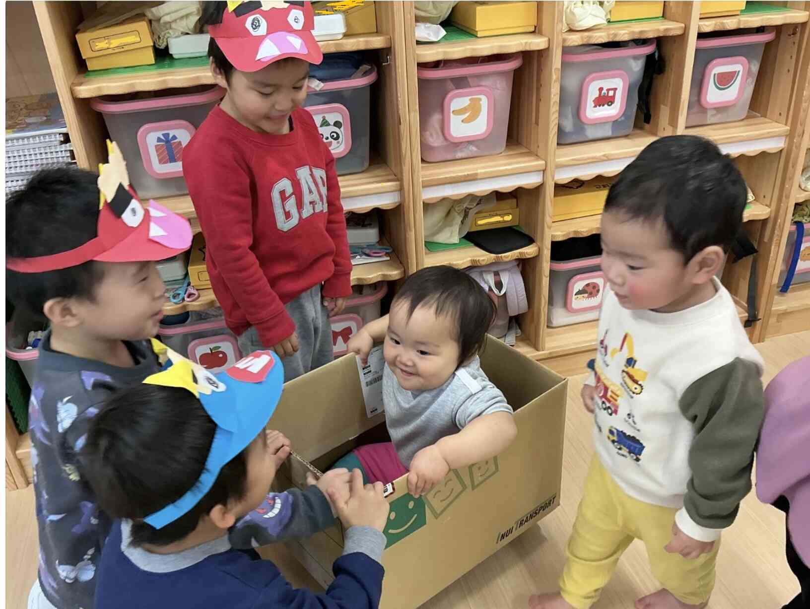 みんなで一緒に鬼ヶ島ごっこ