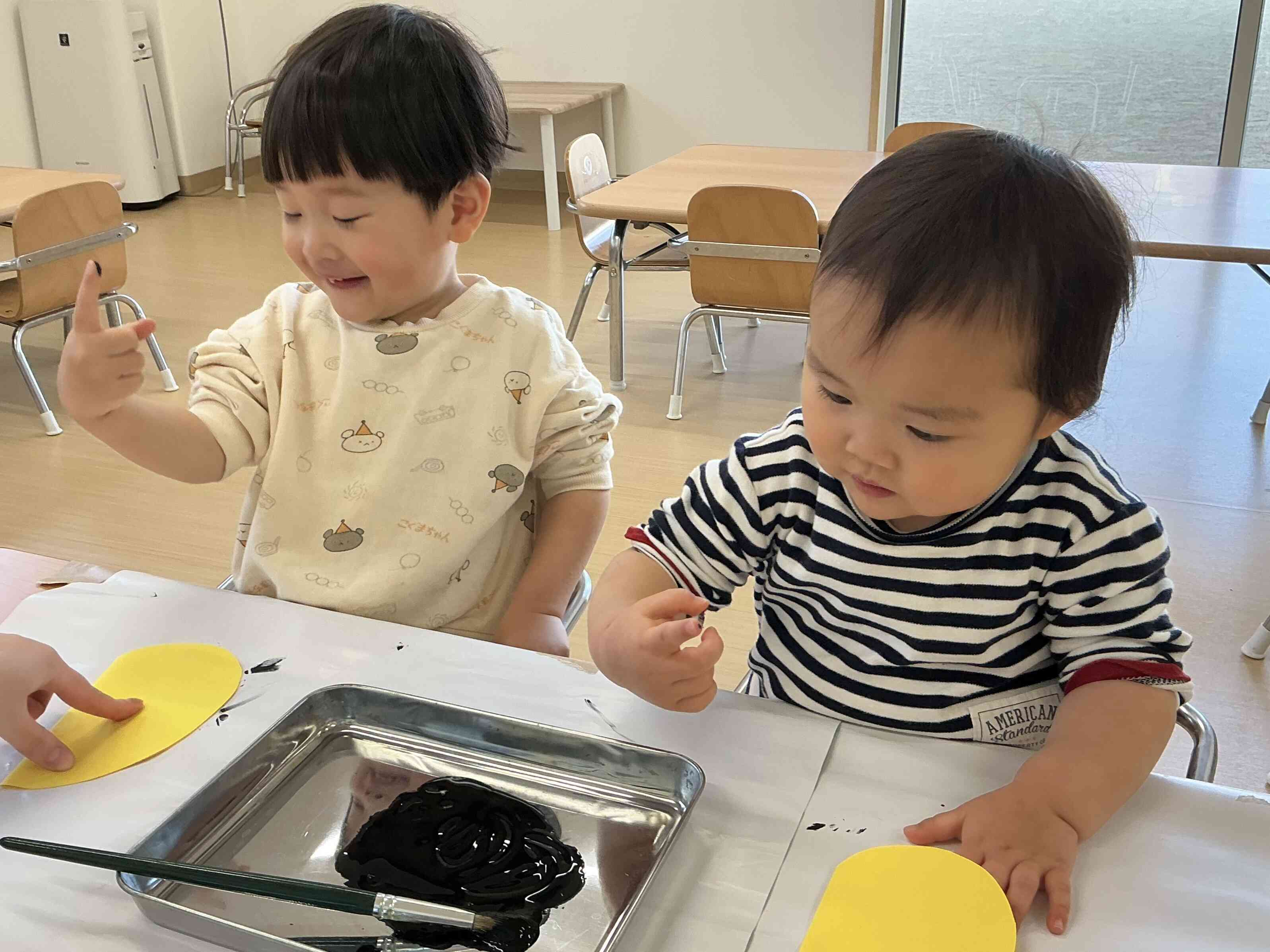 指が黒くなったよ！