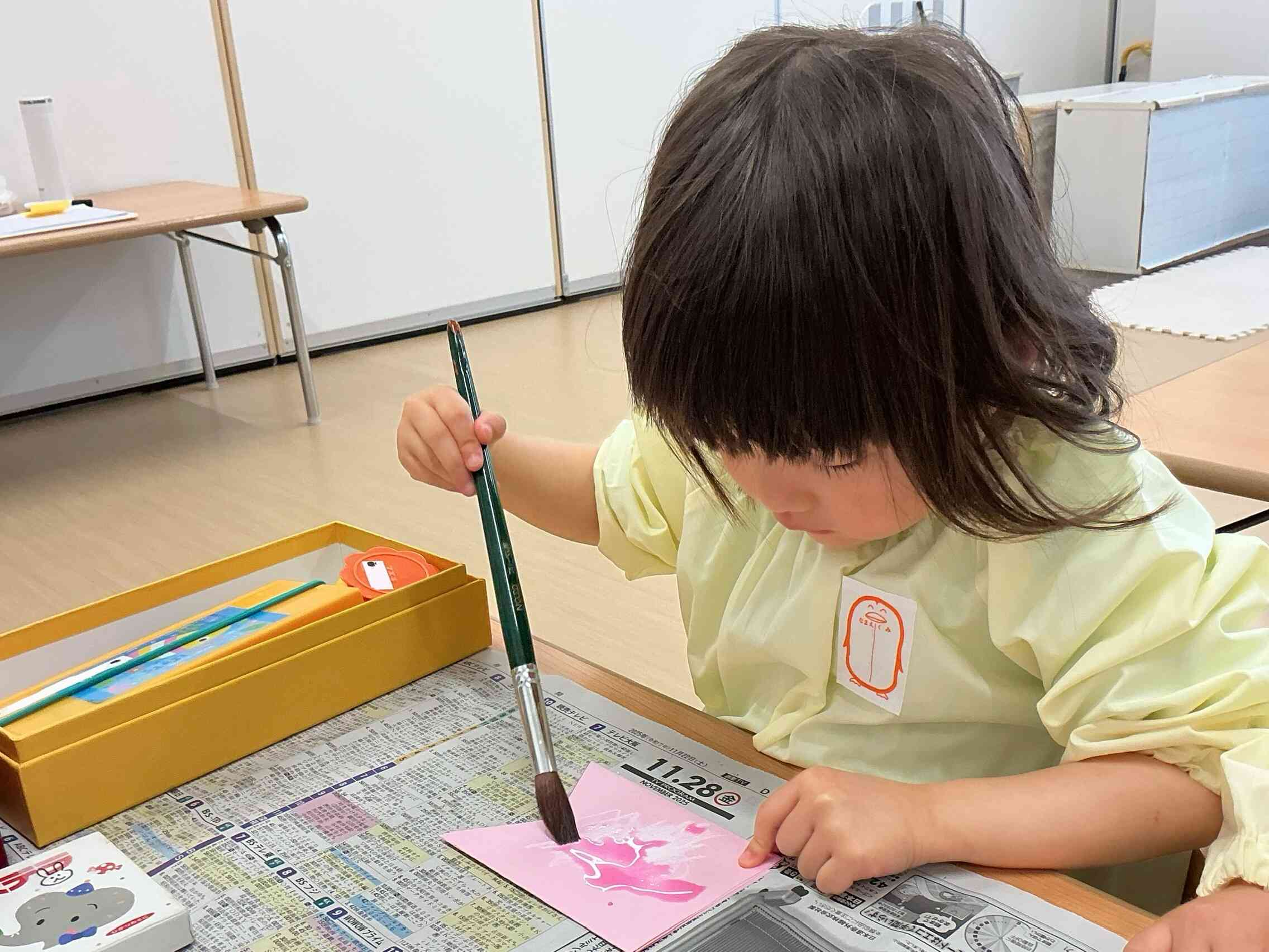 はじき絵面白いね♪