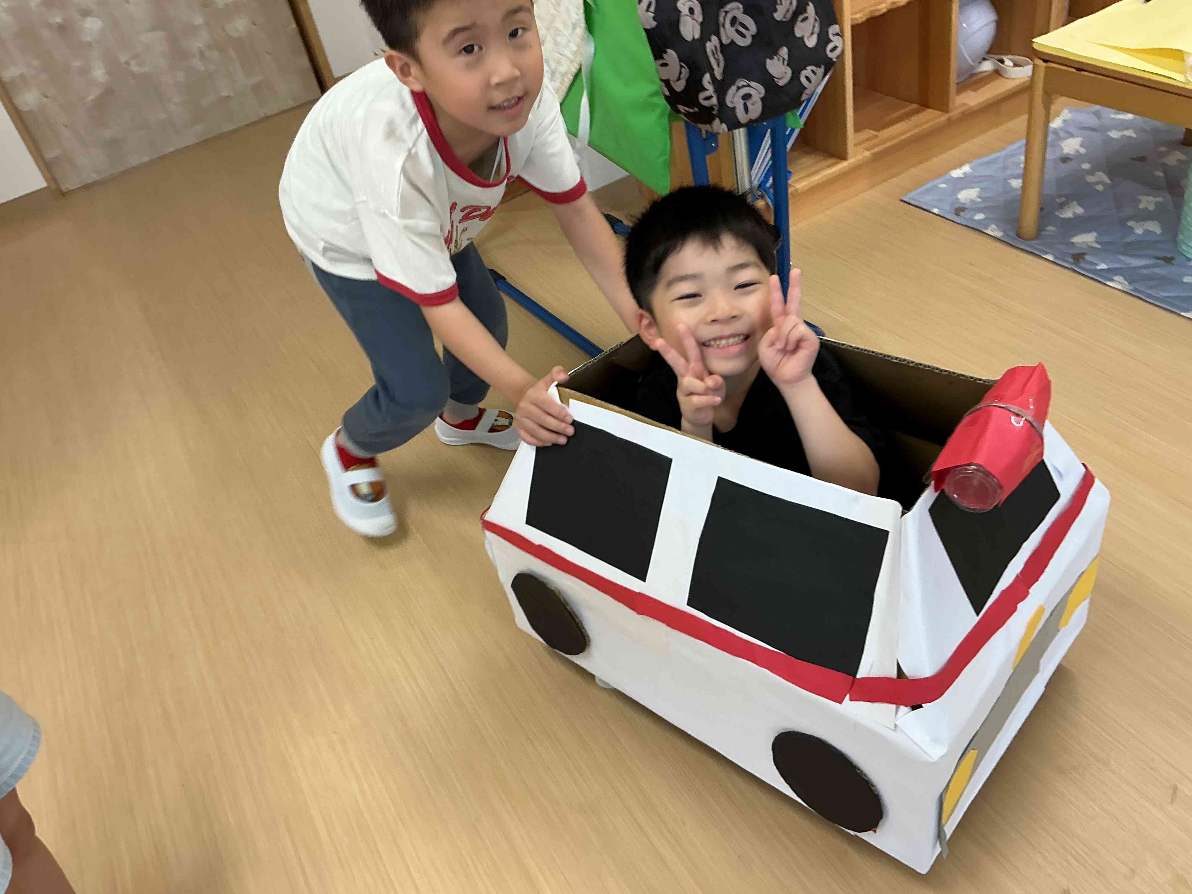 救急車出動です