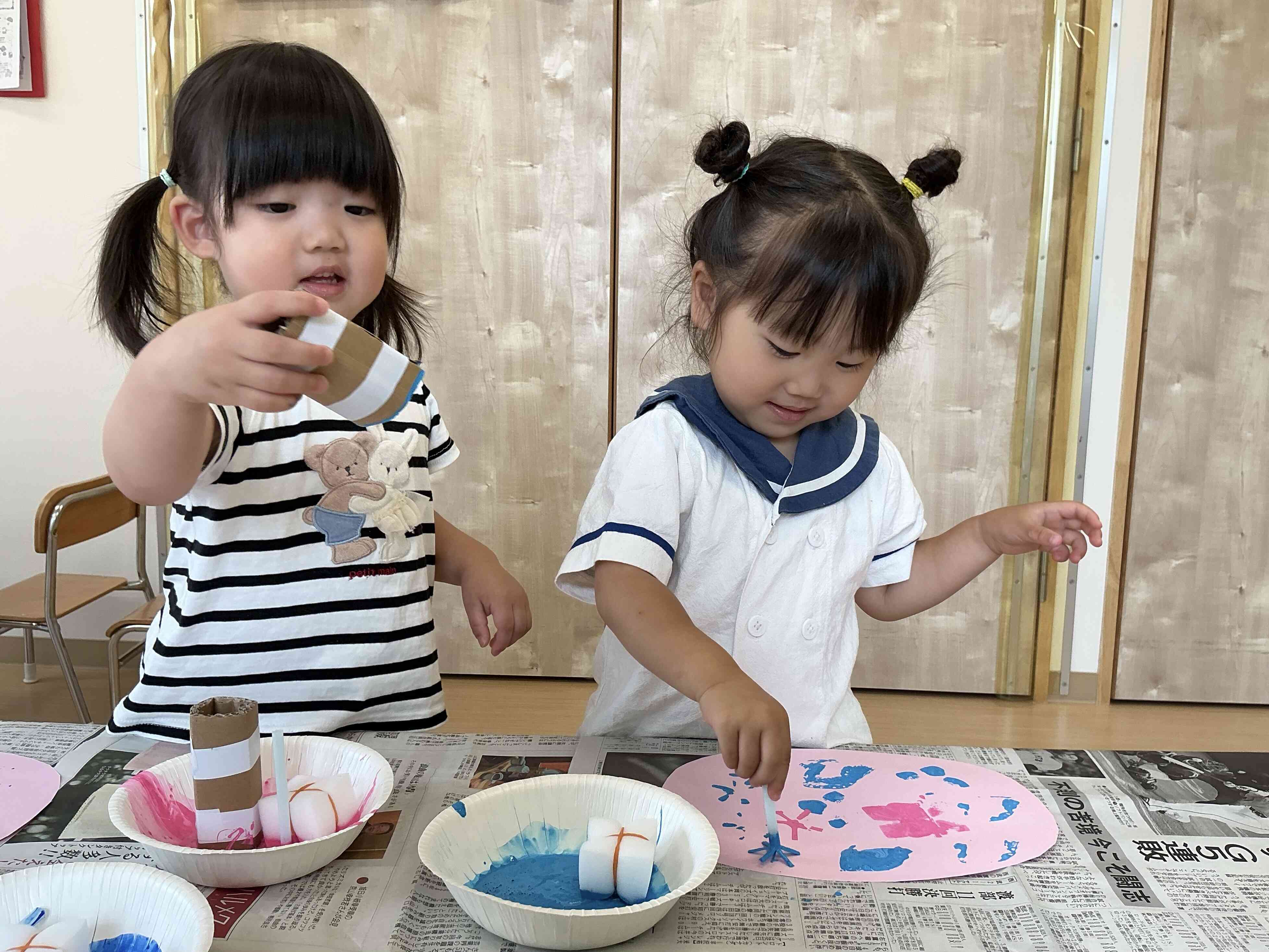 お友だちと話しながら、、！
