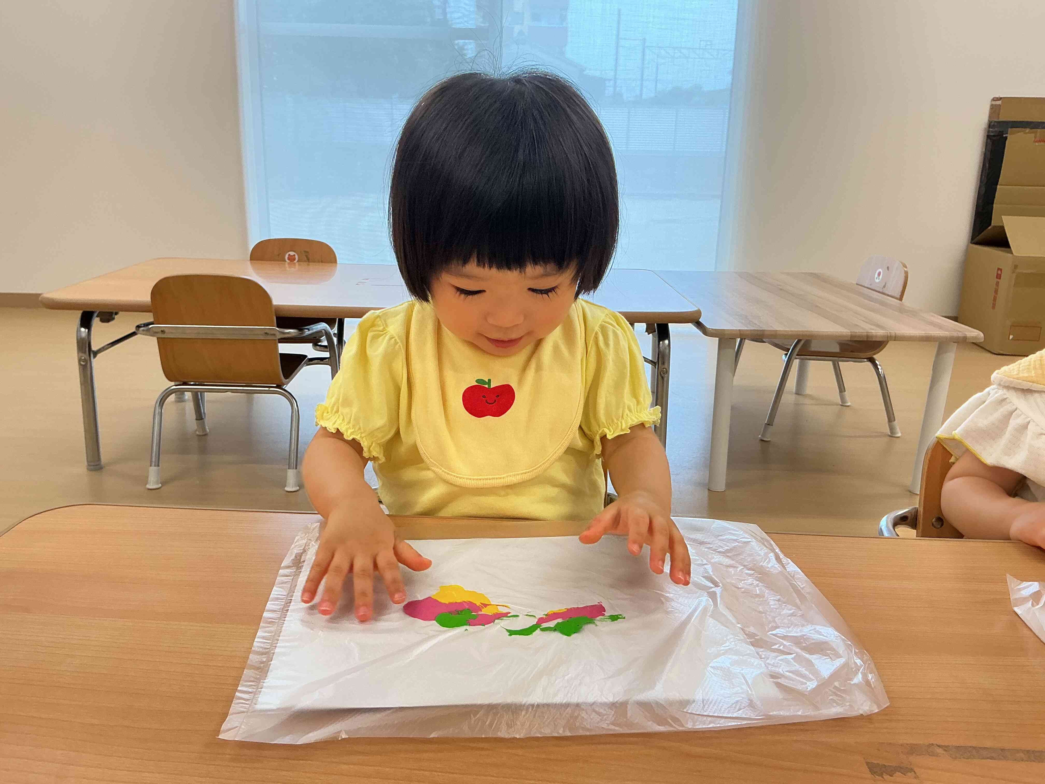 色が混ざった！