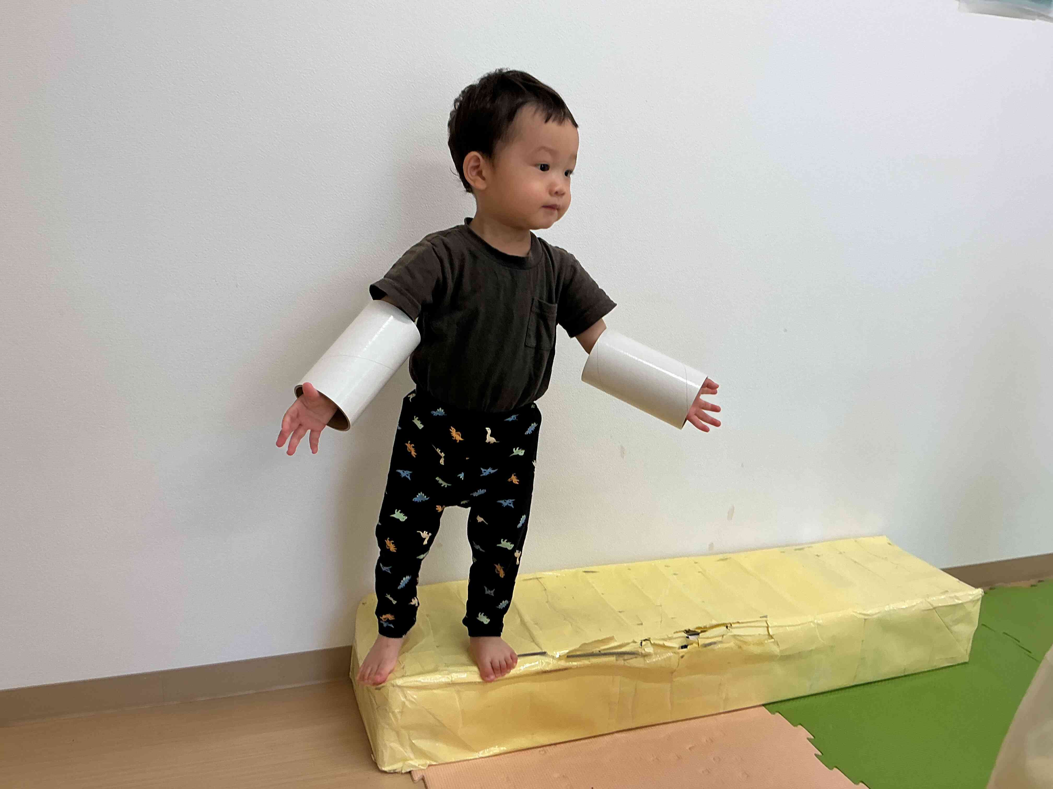 腕にはめてみたよ！