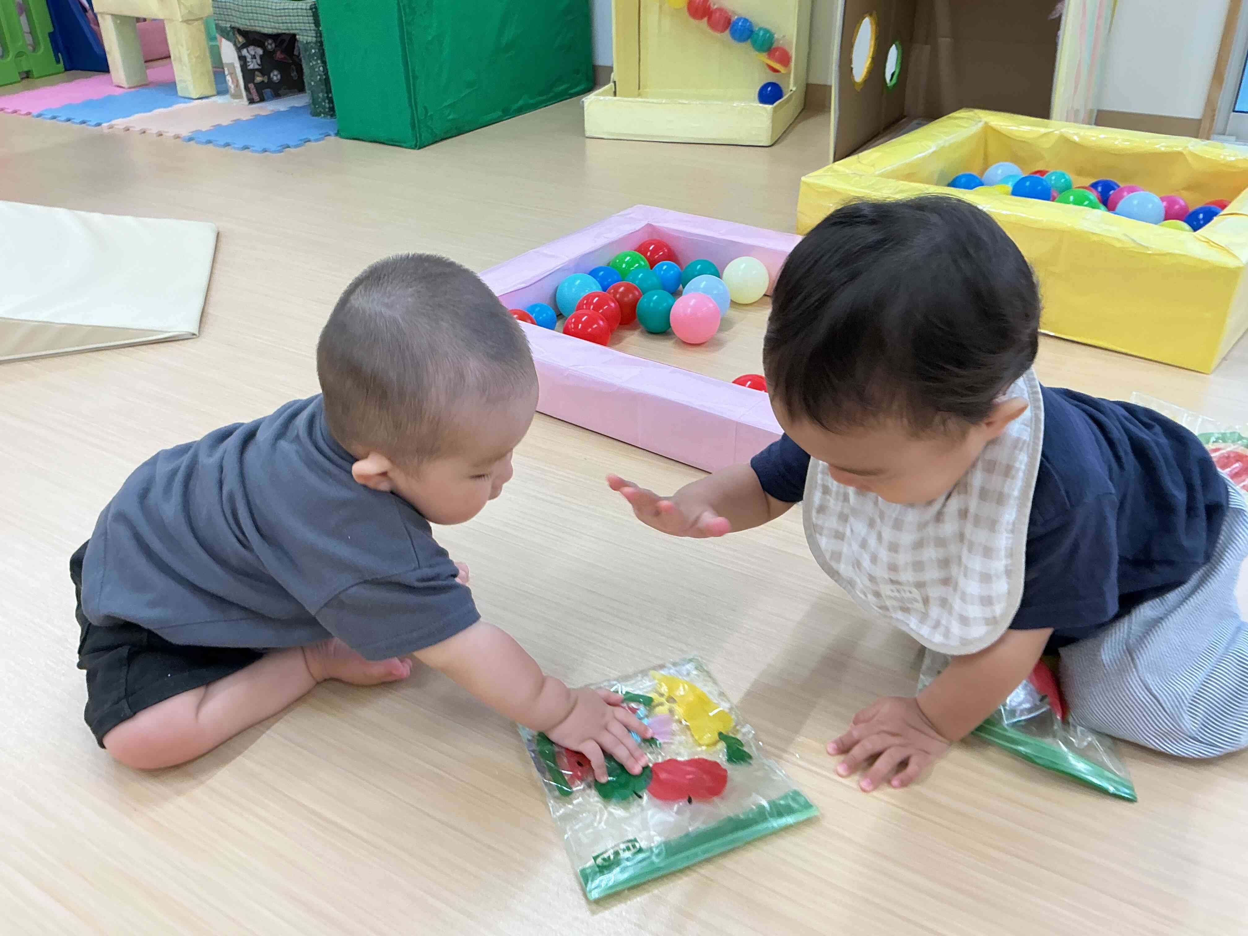 触るの楽しいね! ひよこ組