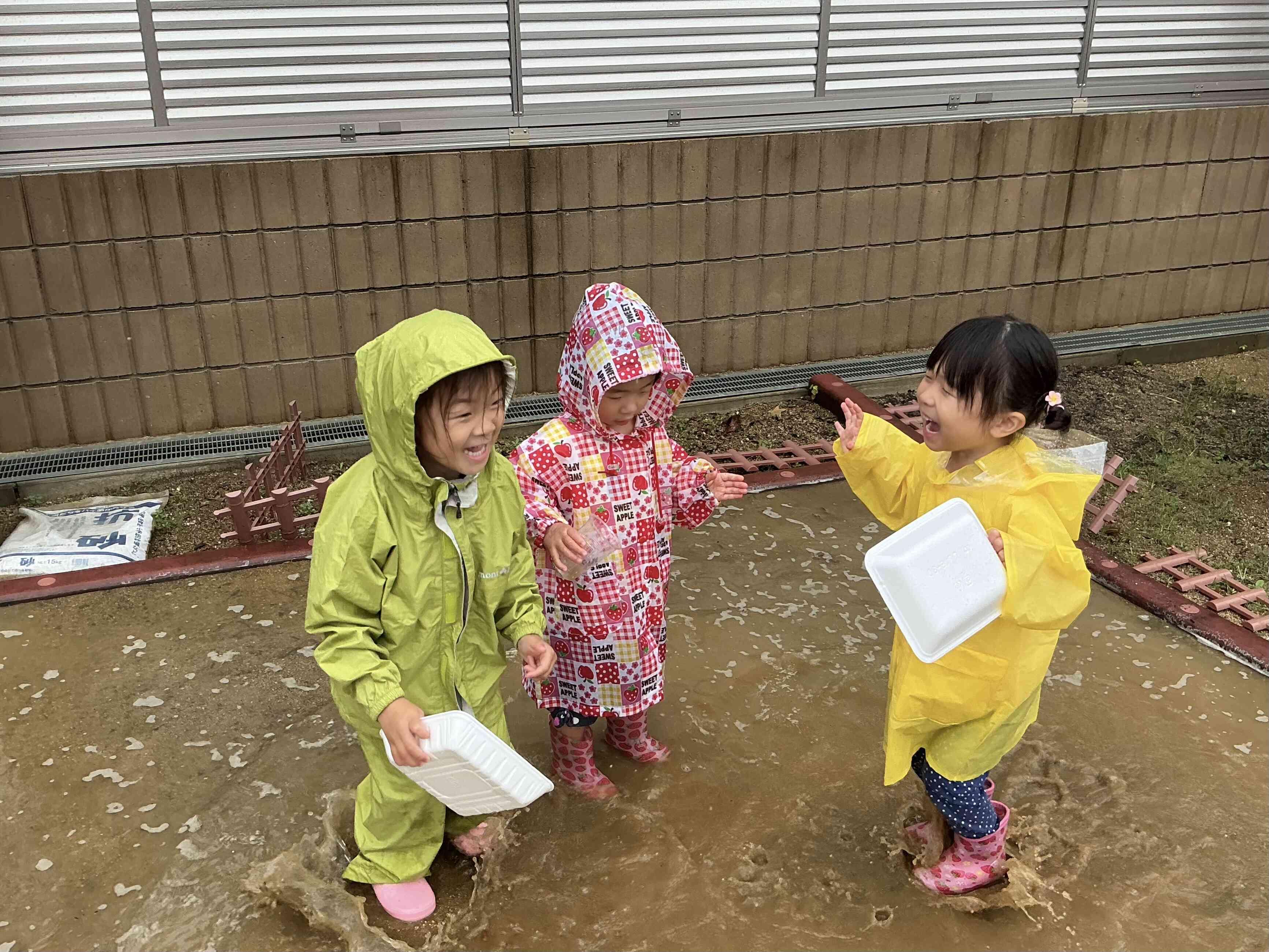 水たまり発見！