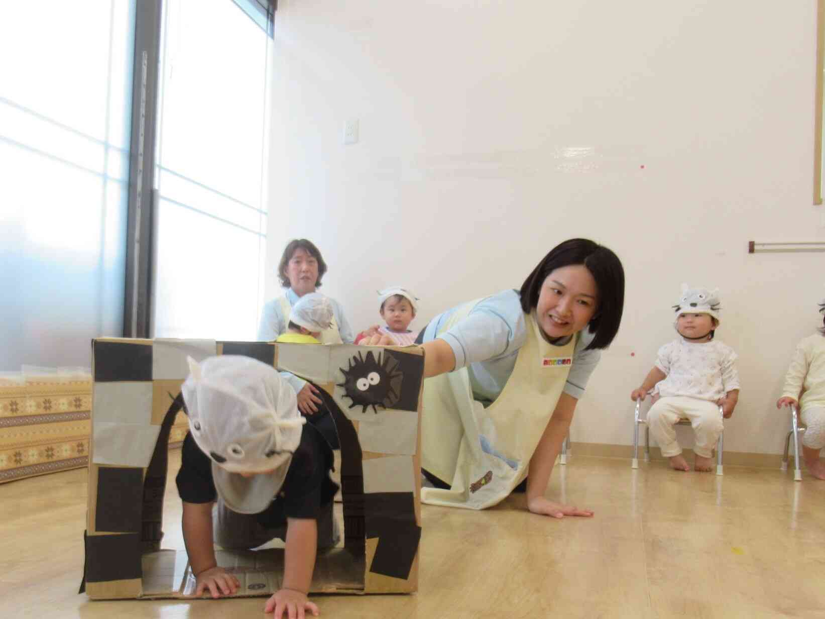 トンネルくぐって