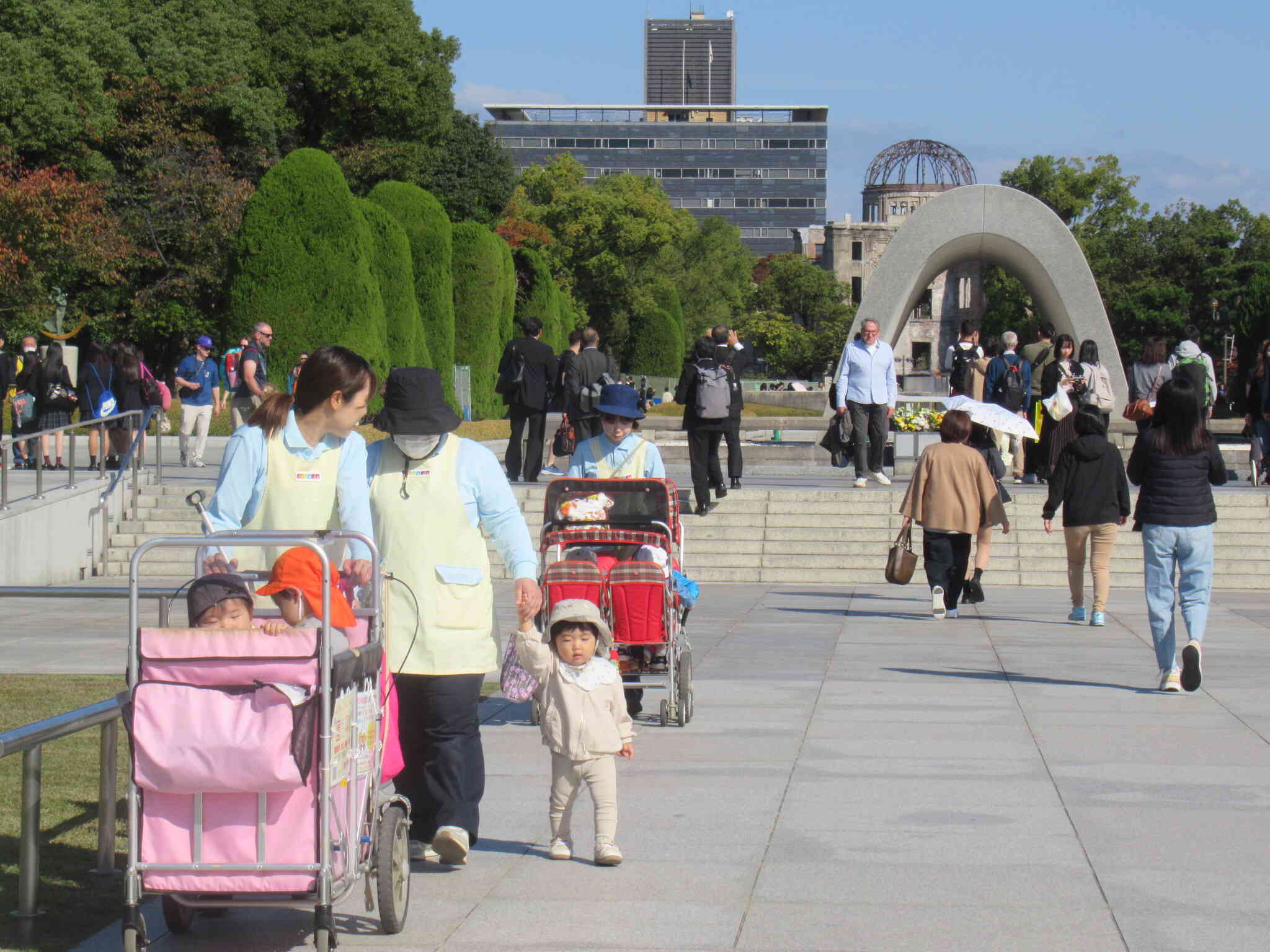 平和公園にピクニック
