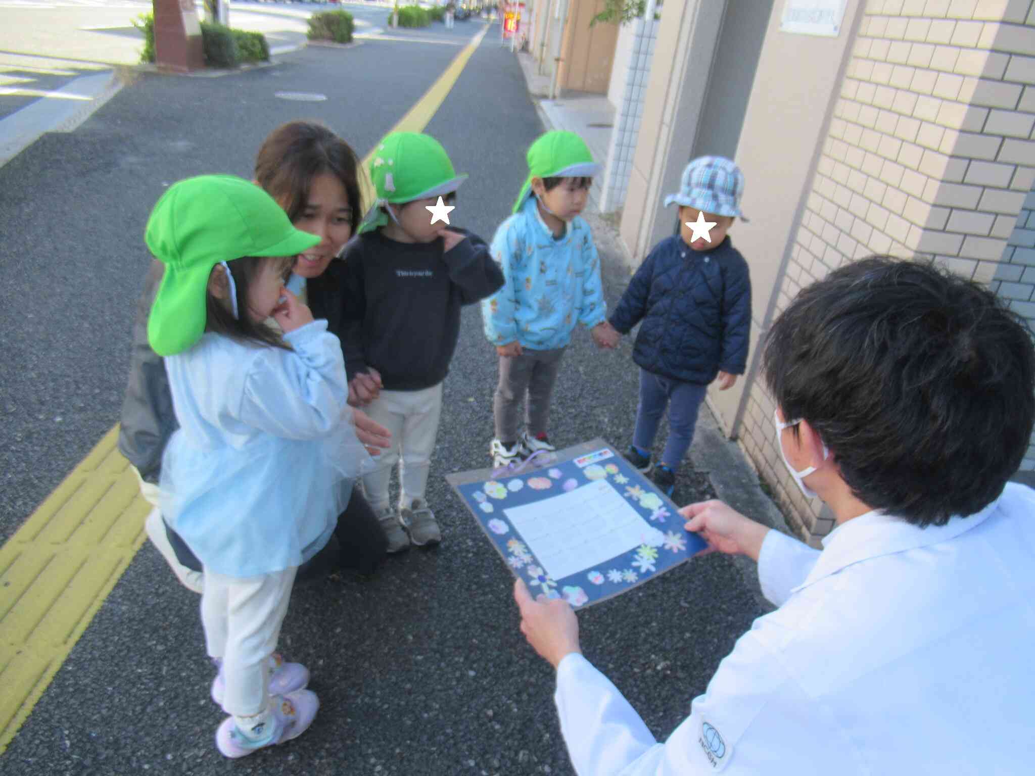 病院の先生にもありがとうを届けました!