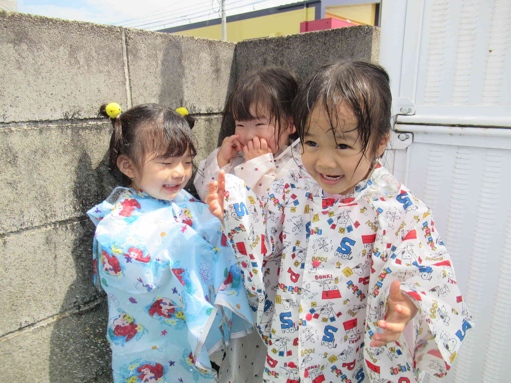 わぁ～雨だ～！！