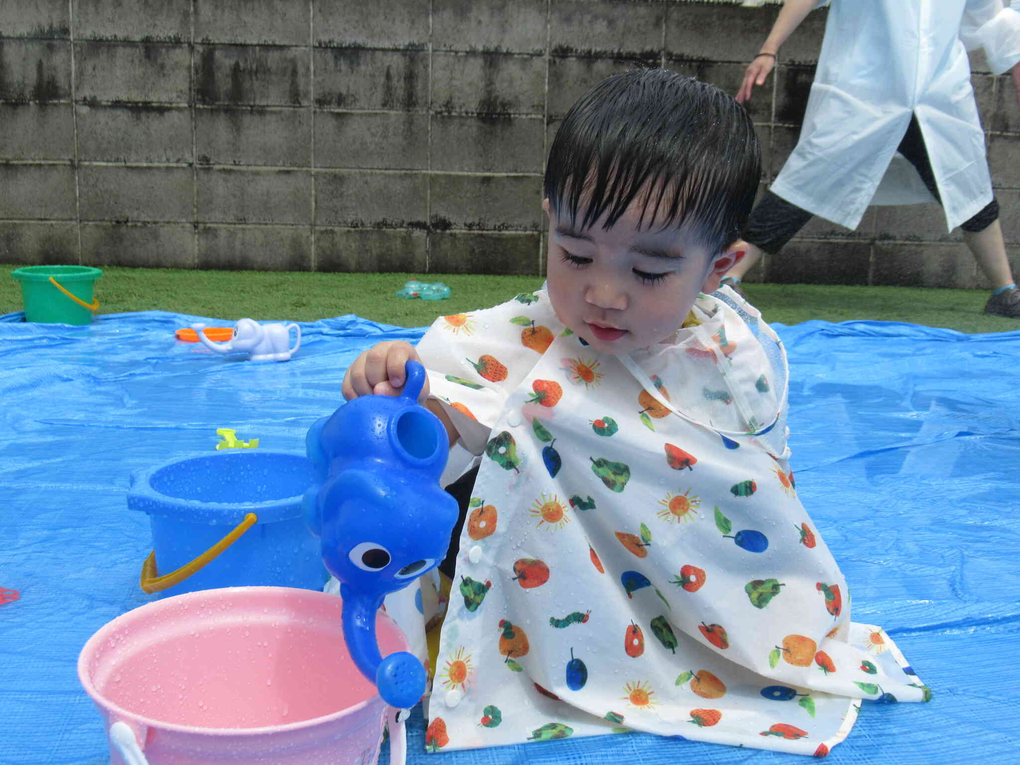水遊び楽しいな～☆