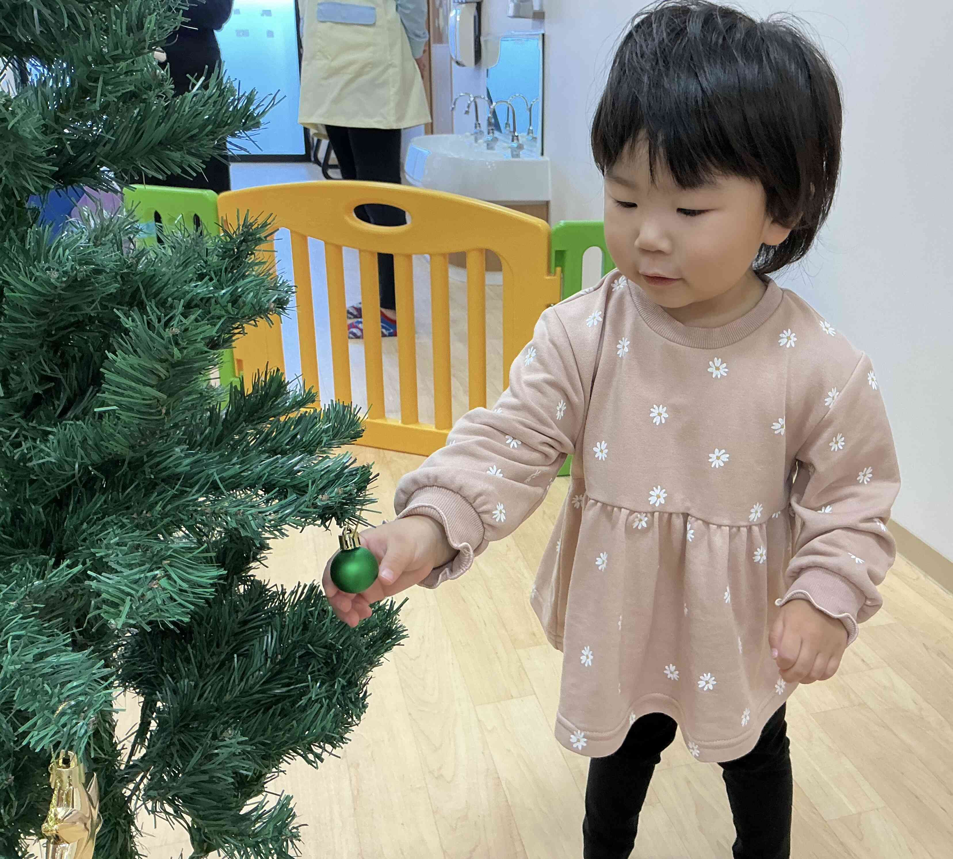 自分で、飾りつけできた〜!