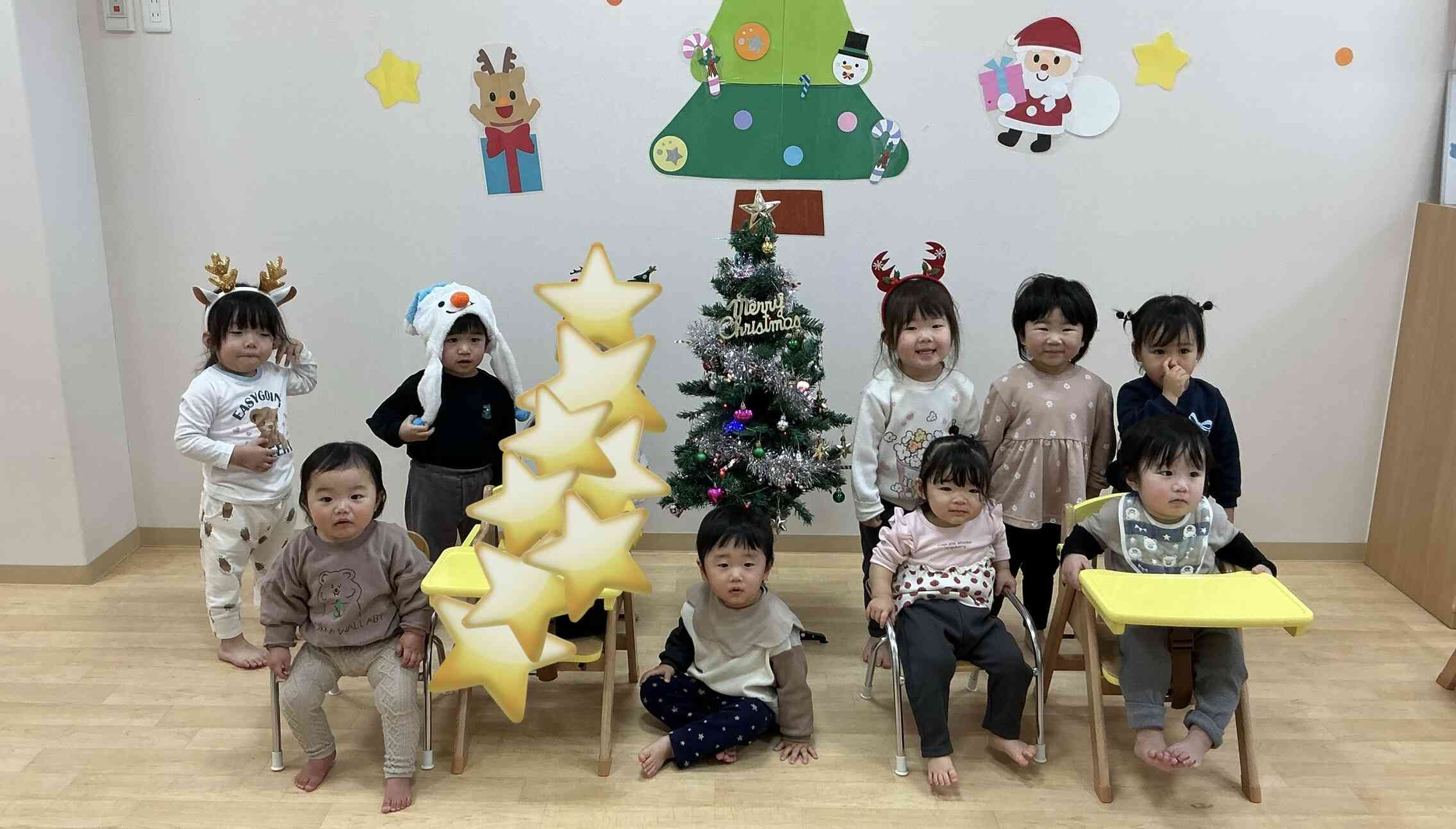 最後はみんなで記念撮影♪ ツリーの完成です★