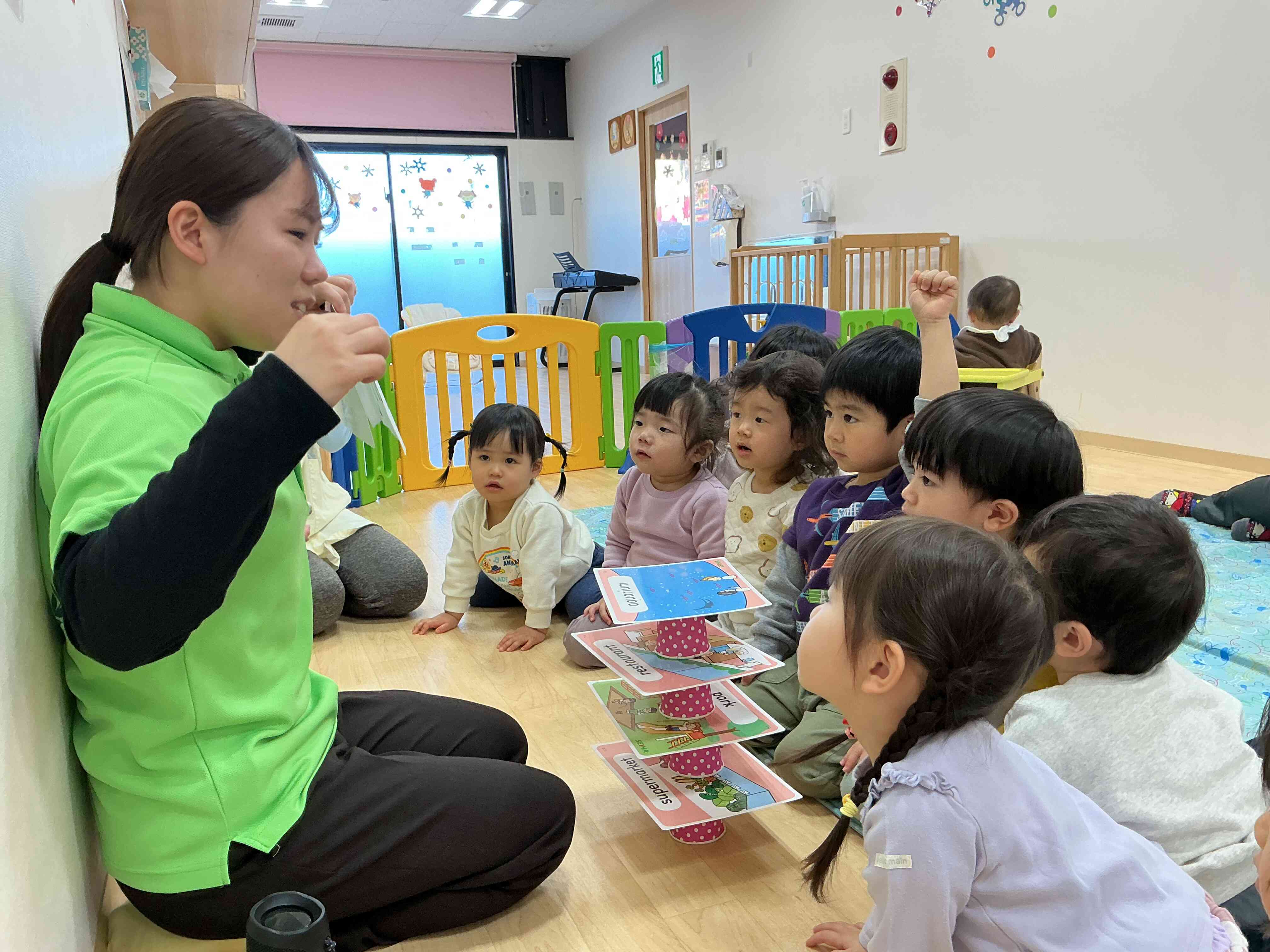 みんなでタワーを作ったよ！！